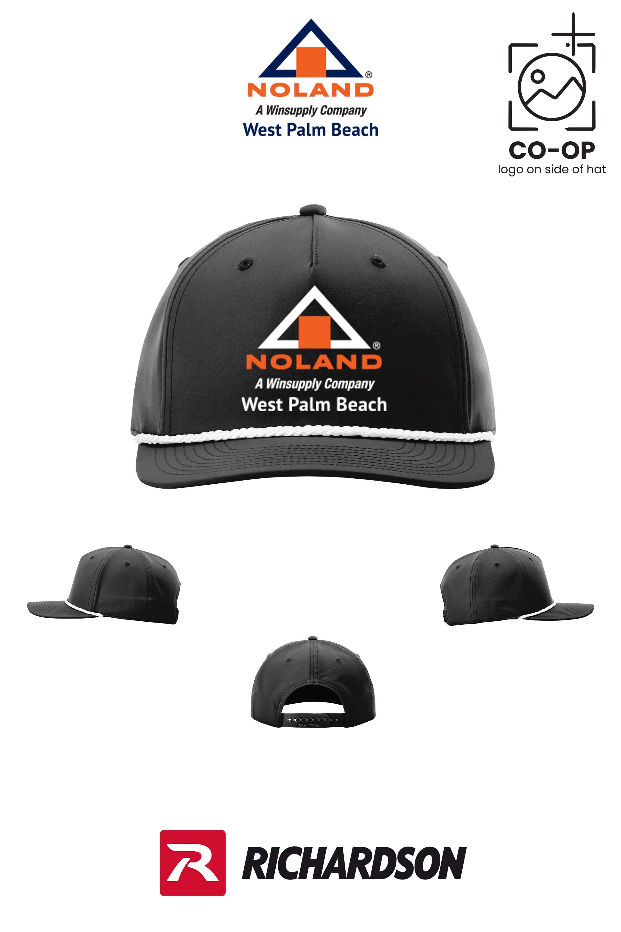 Richardson 258 Five-Panel Classic Rope Cap - Noland West Palm Beach