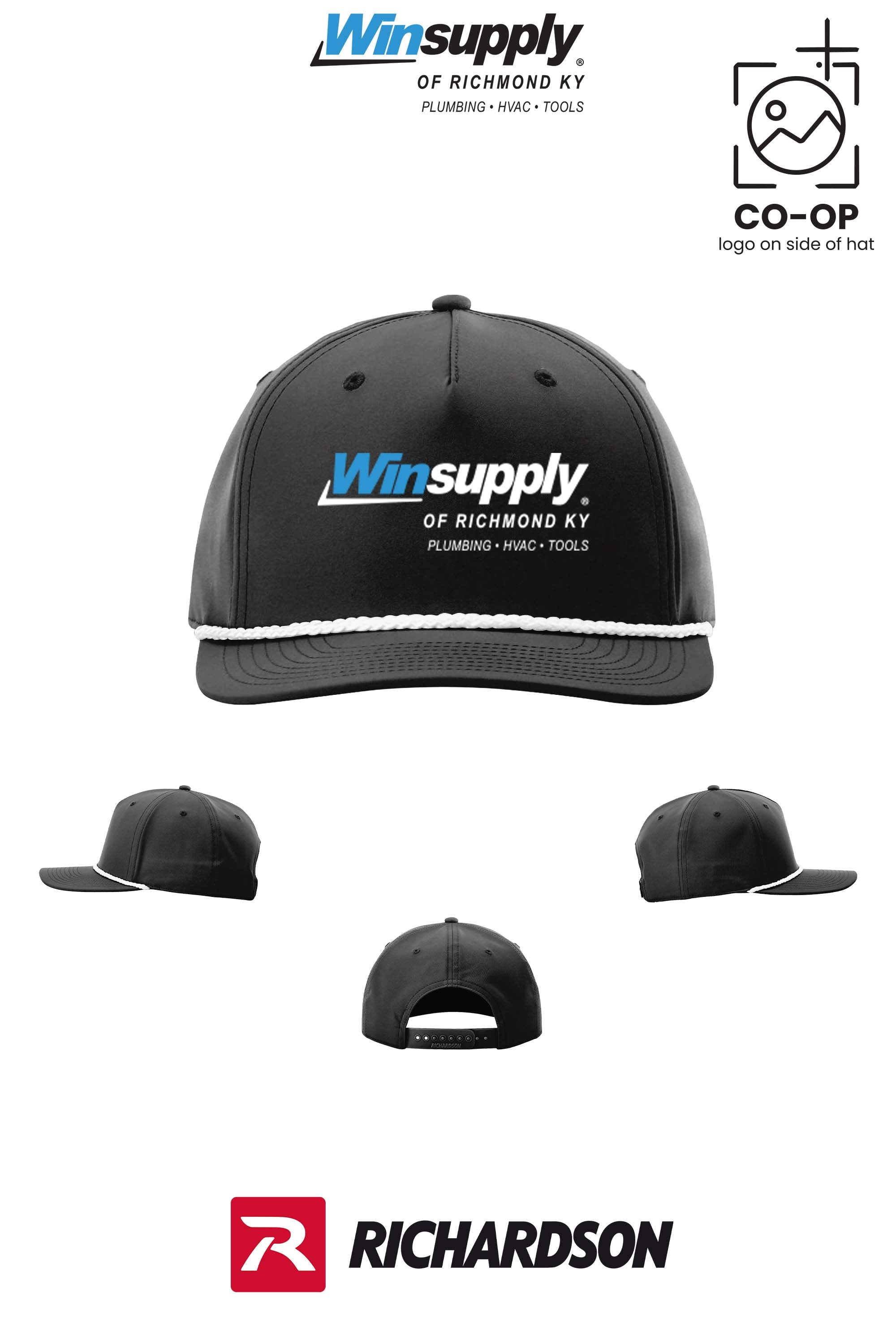 Richardson 258 Five-Panel Classic Rope Cap - Winsupply of Richmond KY