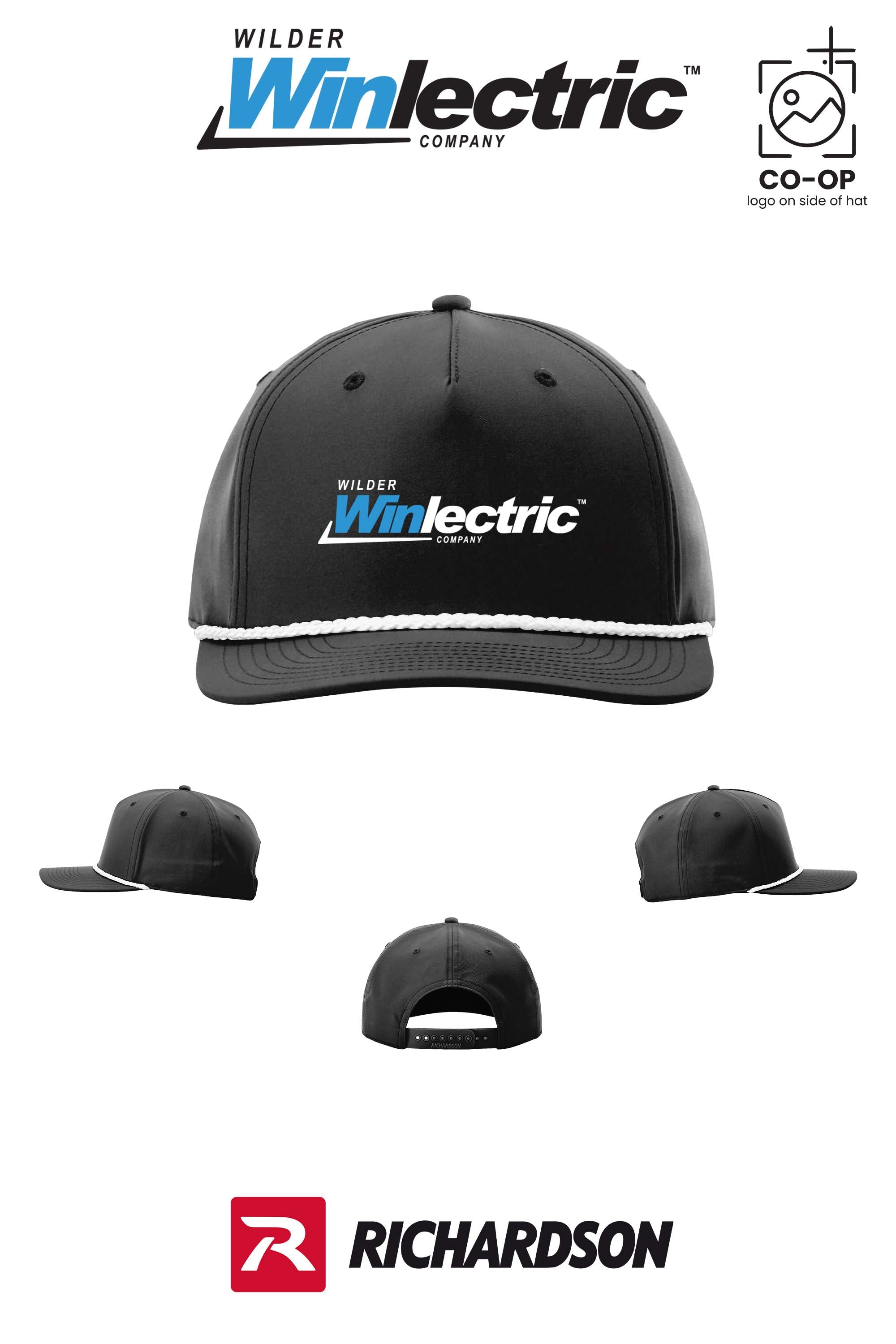 Richardson 258 Five-Panel Classic Rope Cap - Wilder Winlectric