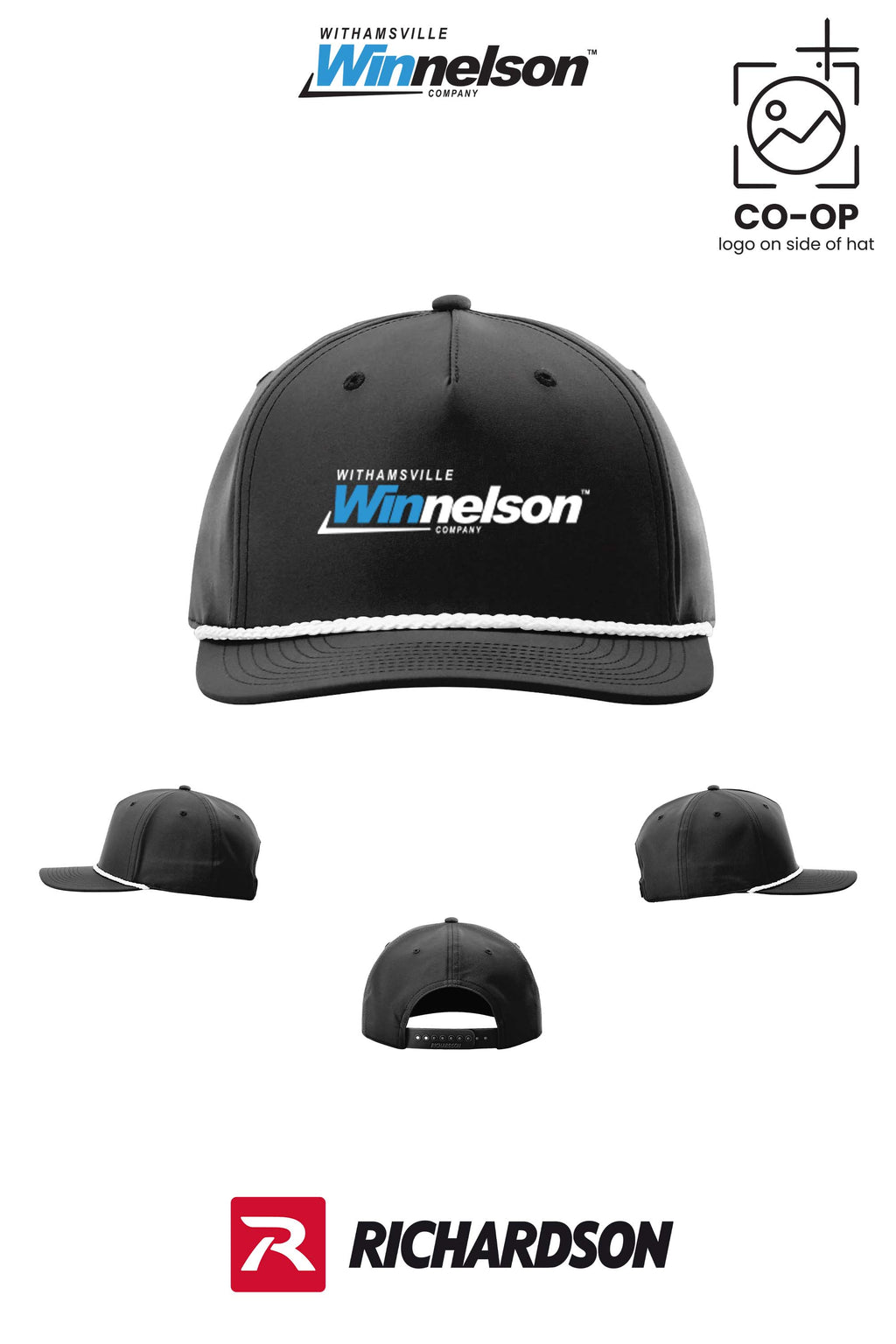 Richardson 258 Five-Panel Classic Rope Cap - Withamsville Winnelson