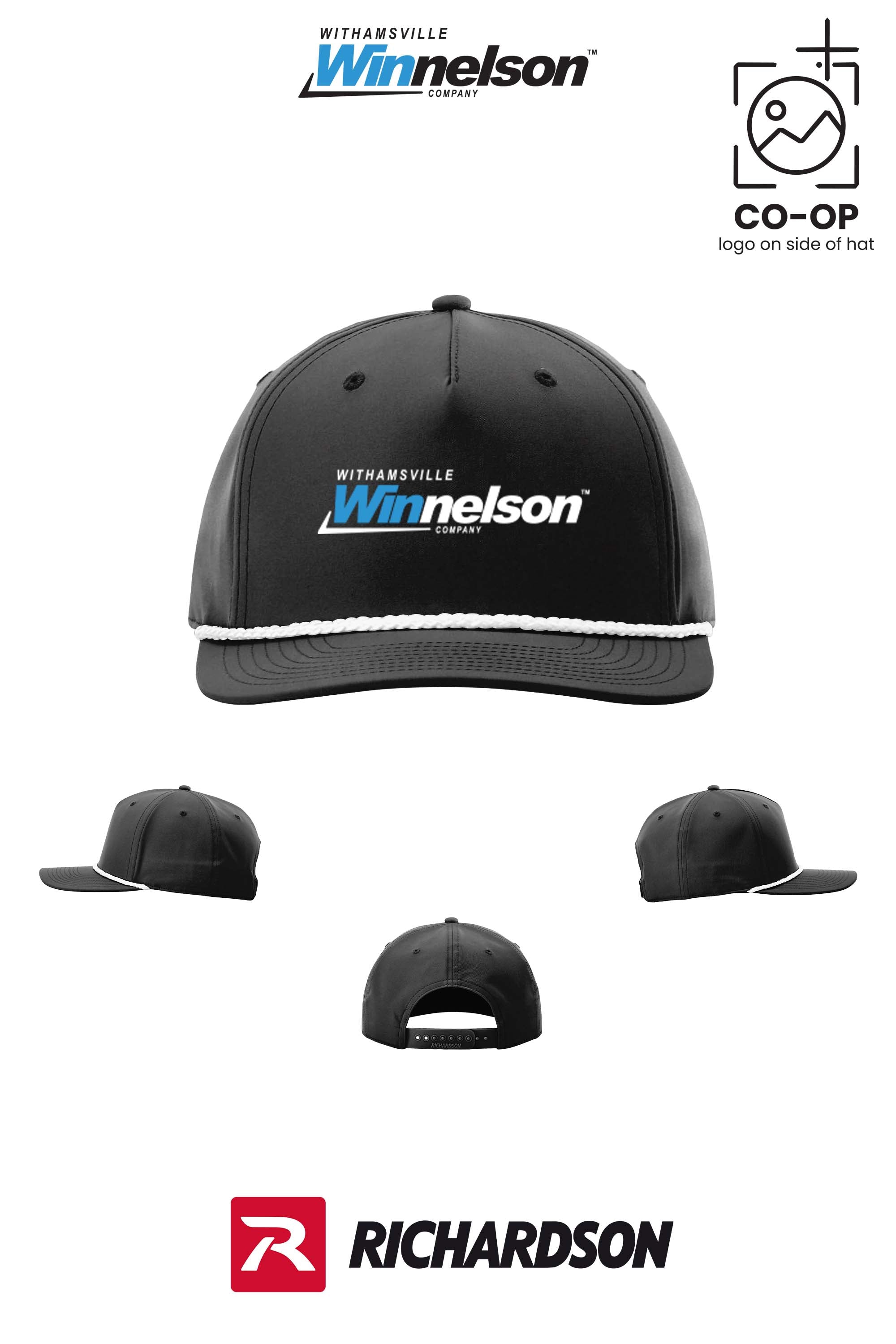 Richardson 258 Five-Panel Classic Rope Cap - Withamsville Winnelson