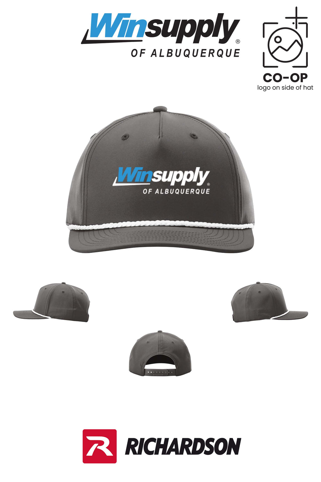 Richardson 258 Five-Panel Classic Rope Cap - Winsupply of Albuquerque
