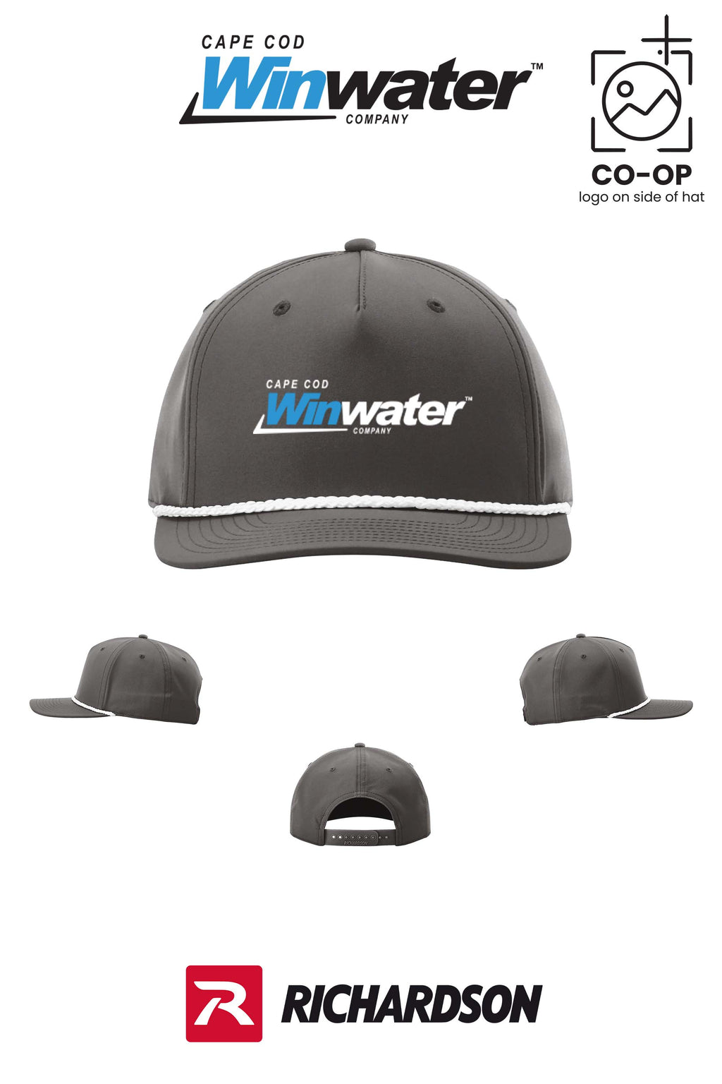 Richardson 258 Five-Panel Classic Rope Cap - Winwater Cape Cod