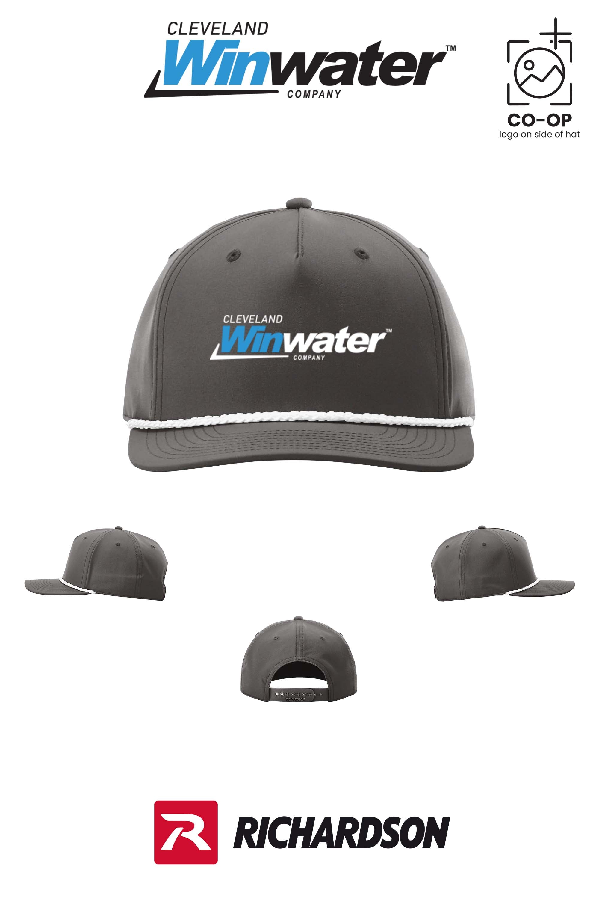 Richardson 258 Five-Panel Classic Rope Cap - Winwater of Cleveland