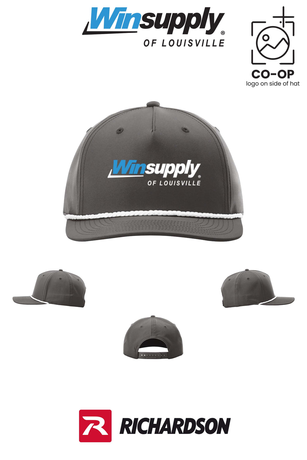 Richardson 258 Five-Panel Classic Rope Cap - Winsupply of Louisville KY