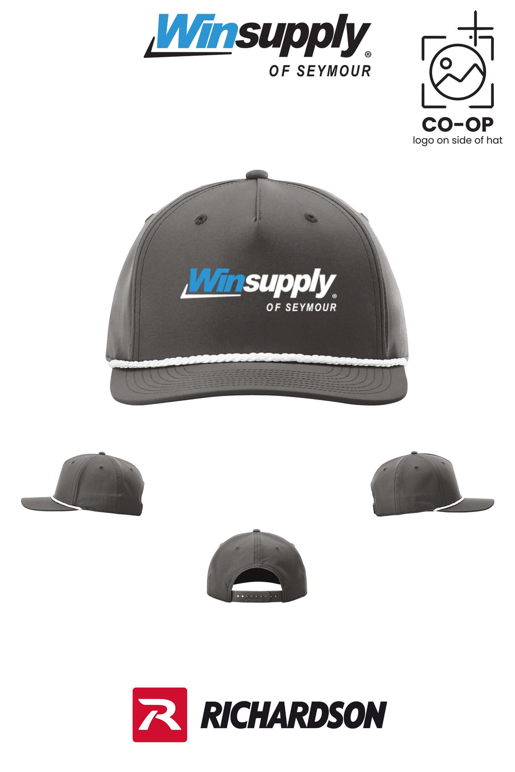 Richardson 258 Five-Panel Classic Rope Cap - Winsupply of Seymour IN