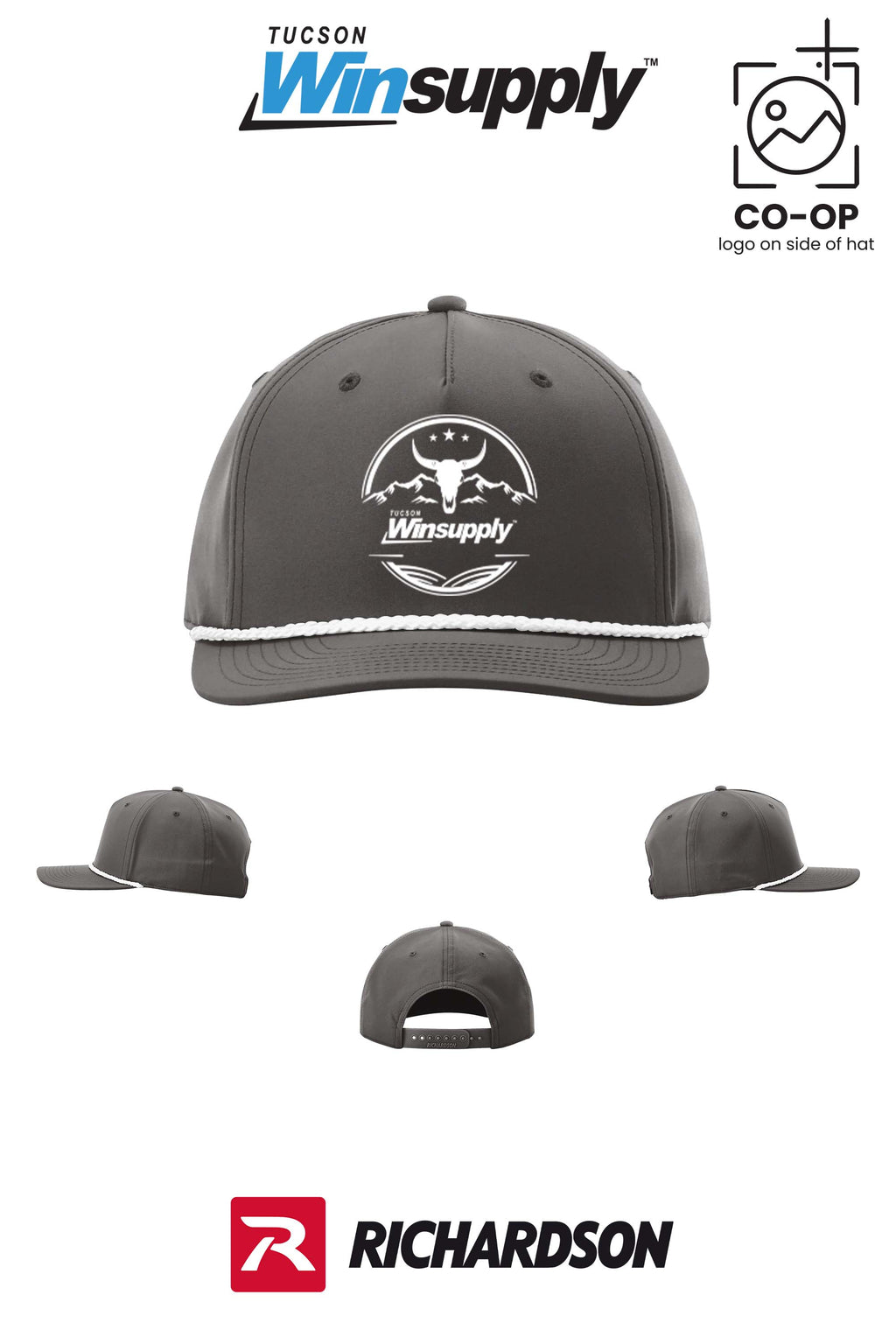 Richardson 258 Five-Panel Classic Rope Cap - Winsupply Tucson AZ