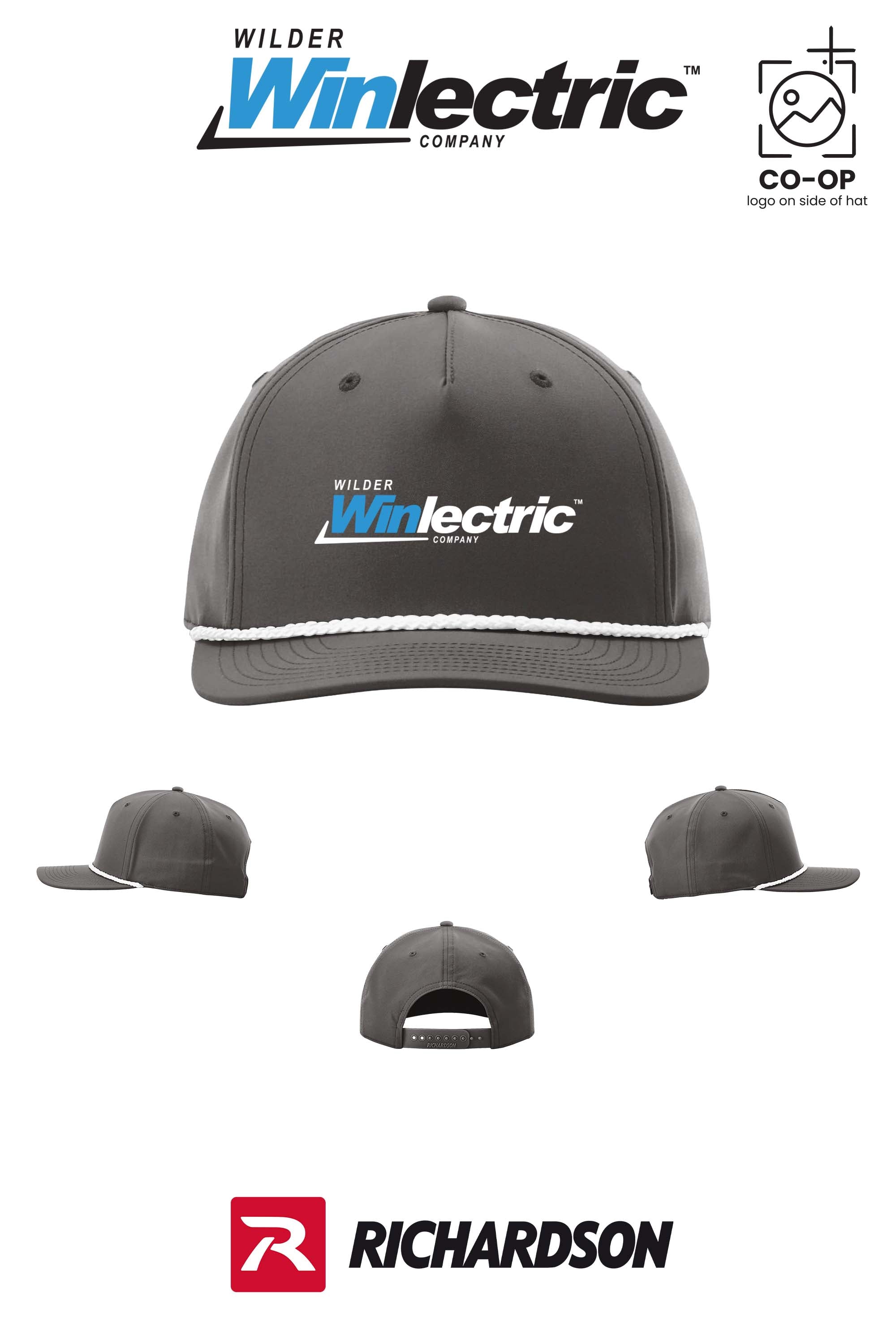 Richardson 258 Five-Panel Classic Rope Cap - Wilder Winlectric