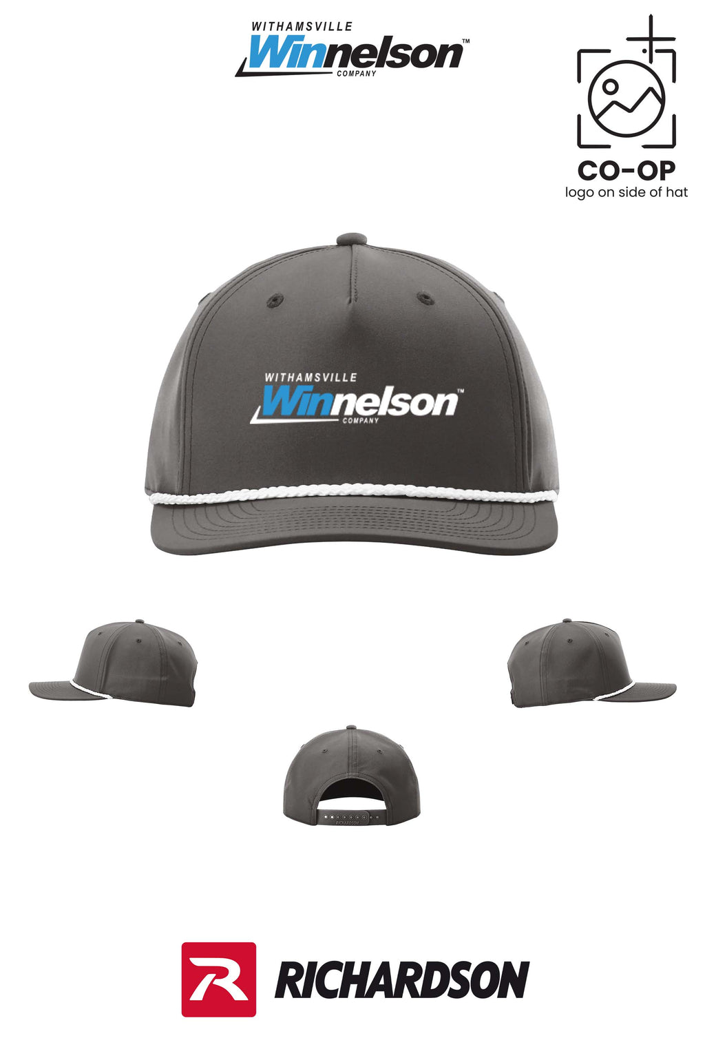 Richardson 258 Five-Panel Classic Rope Cap - Withamsville Winnelson