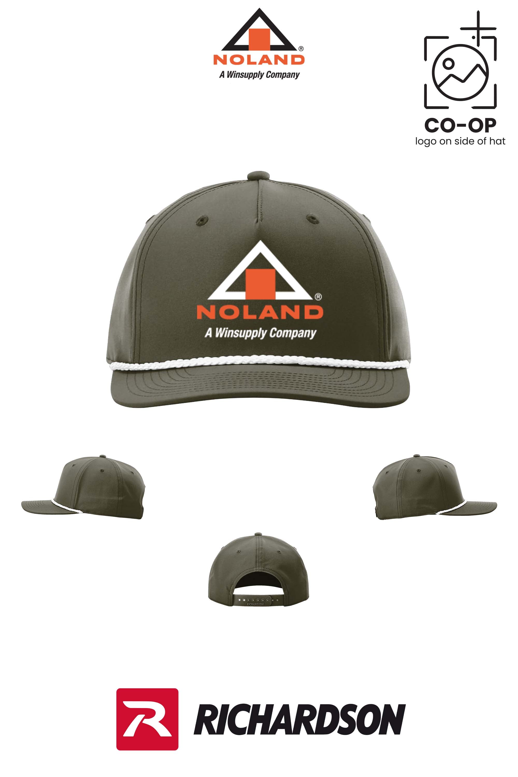 Richardson 258 Five-Panel Classic Rope Cap - Noland of Augusta GA