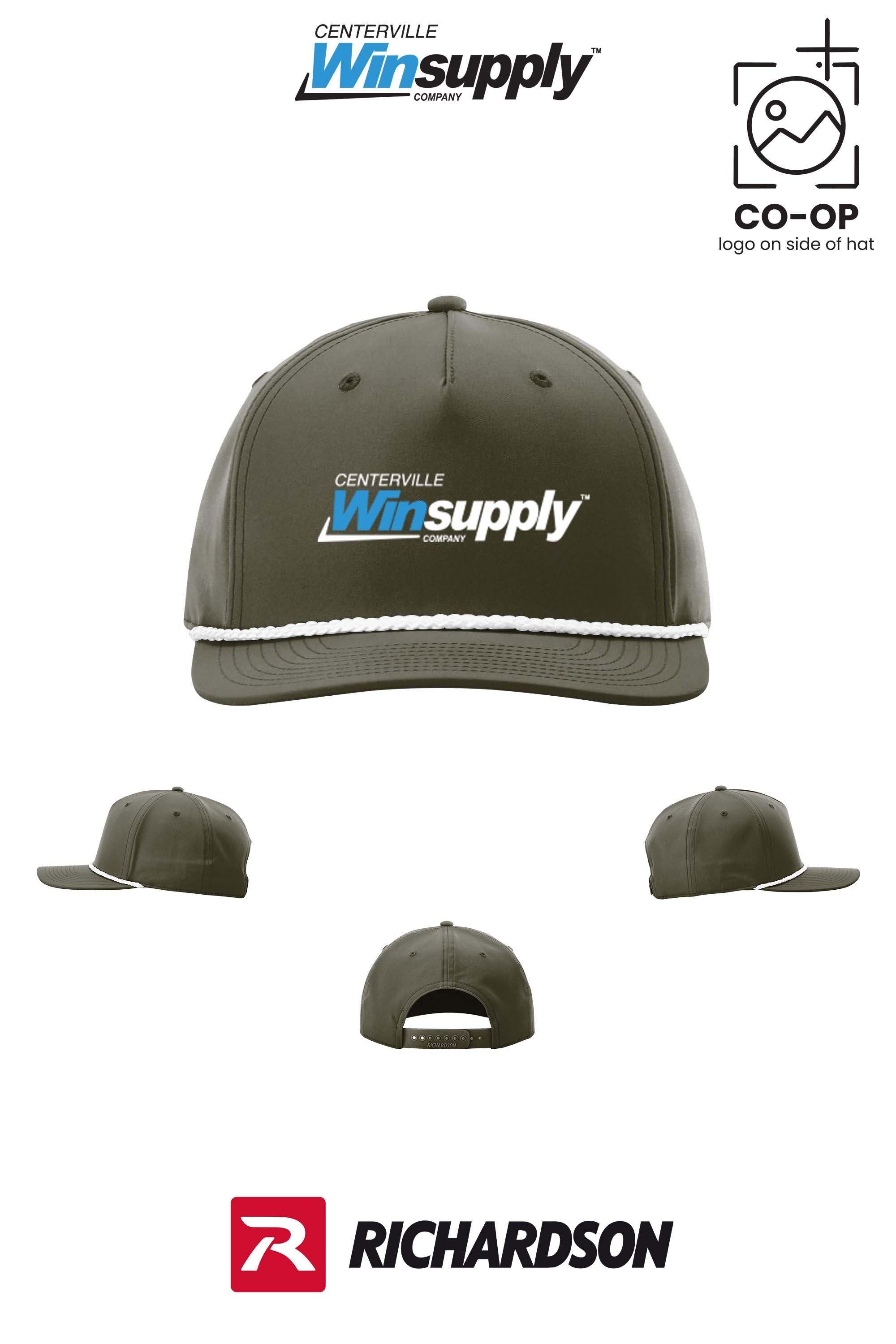 Richardson 258 Five-Panel Classic Rope Cap - Winsupply Centerville OH