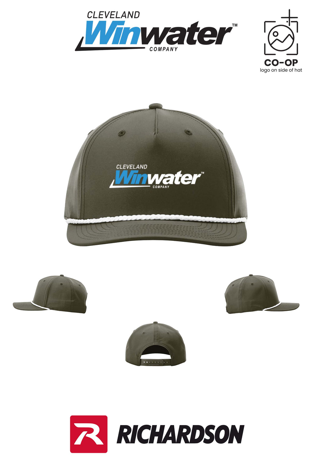 Richardson 258 Five-Panel Classic Rope Cap - Winwater of Cleveland