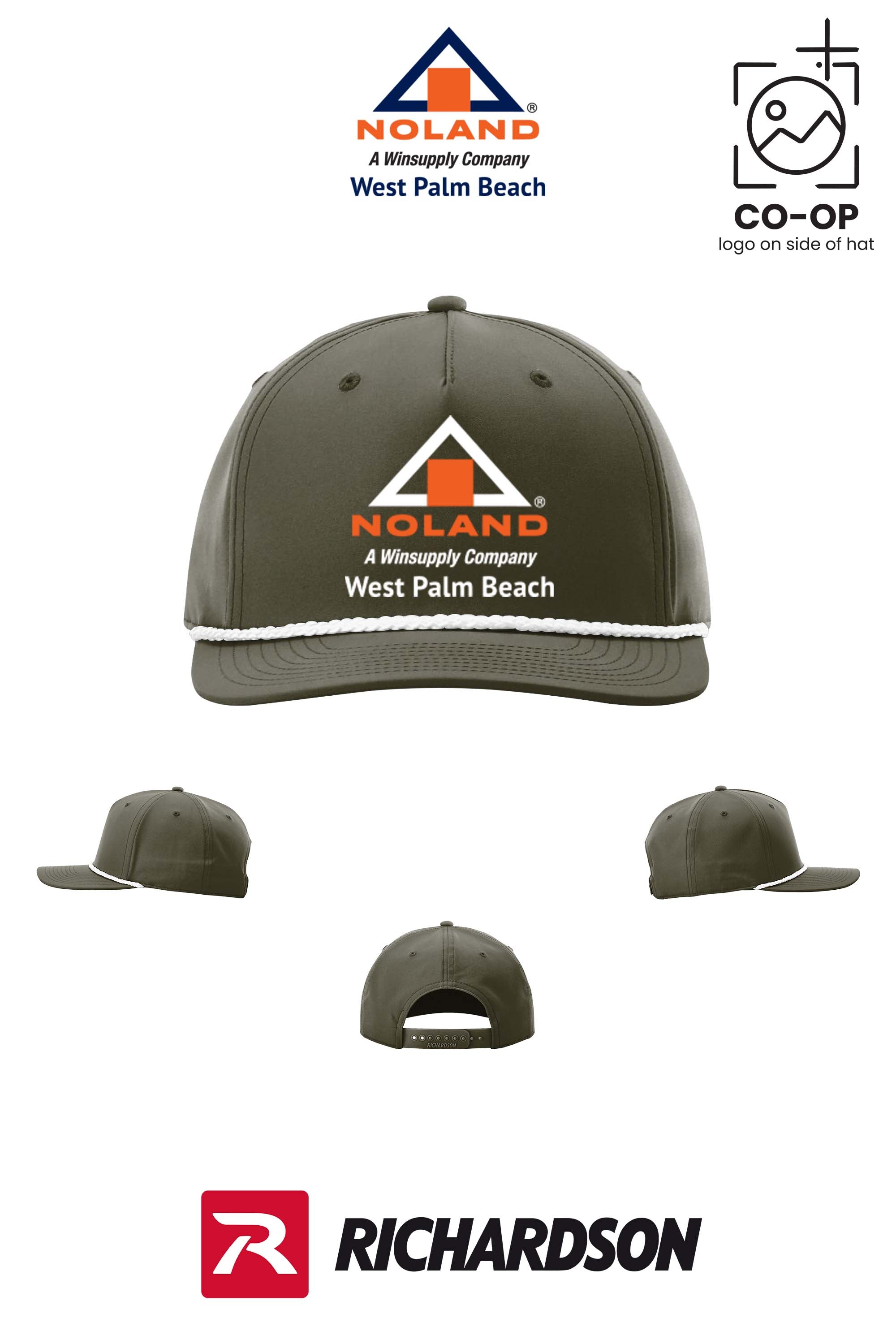 Richardson 258 Five-Panel Classic Rope Cap - Noland West Palm Beach