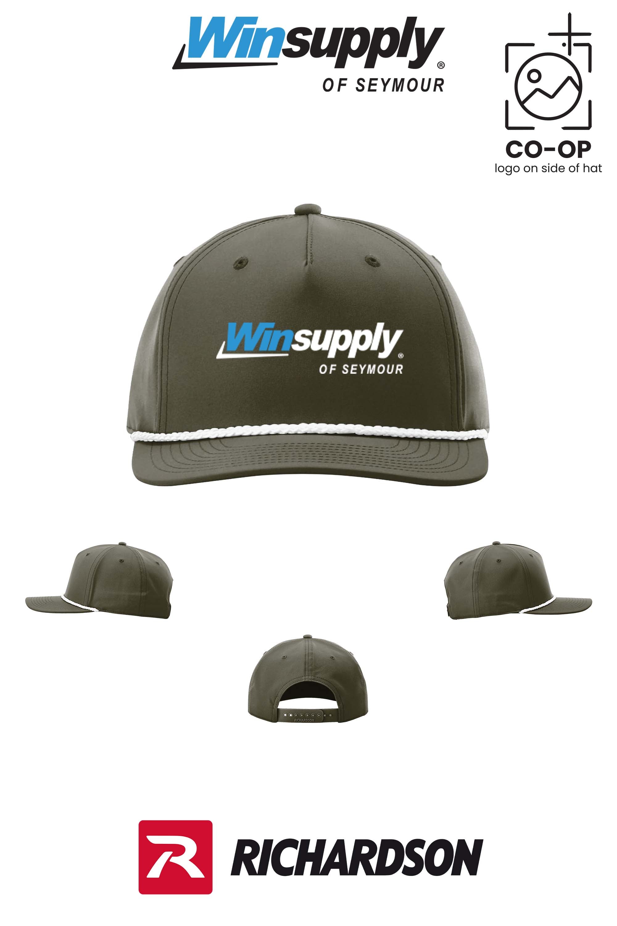 Richardson 258 Five-Panel Classic Rope Cap - Winsupply of Seymour IN