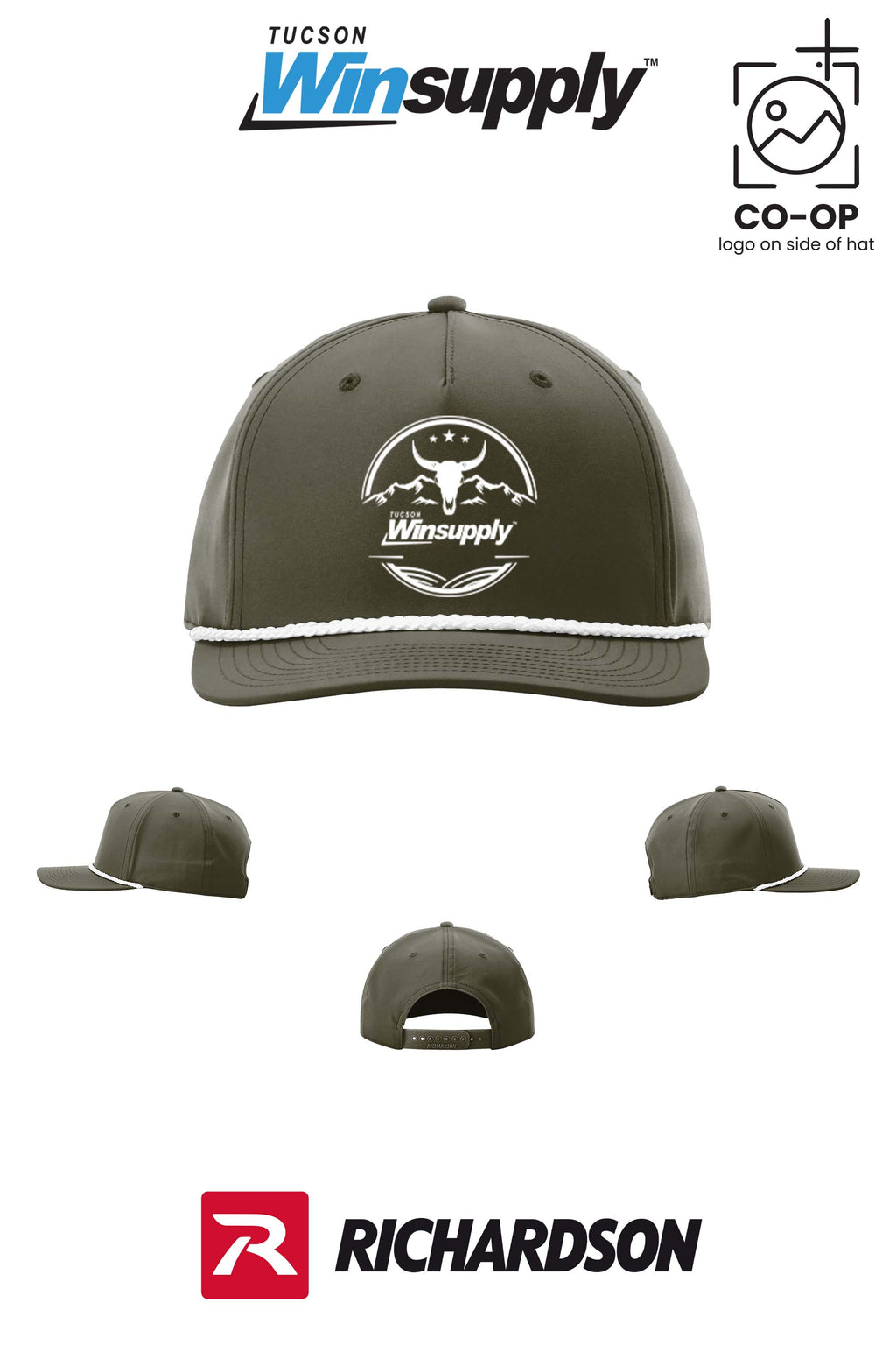 Richardson 258 Five-Panel Classic Rope Cap - Winsupply Tucson AZ