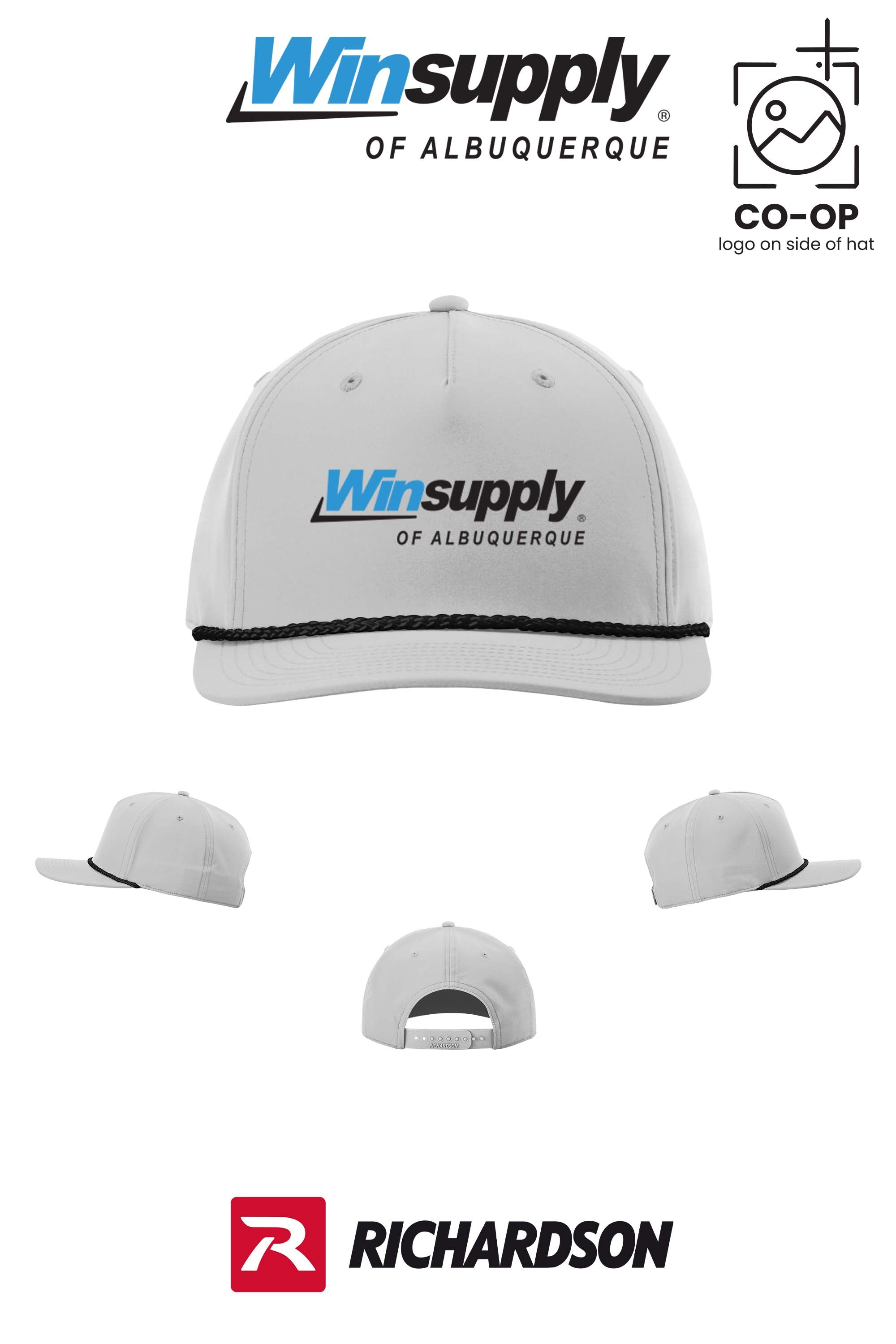 Richardson 258 Five-Panel Classic Rope Cap - Winsupply of Albuquerque