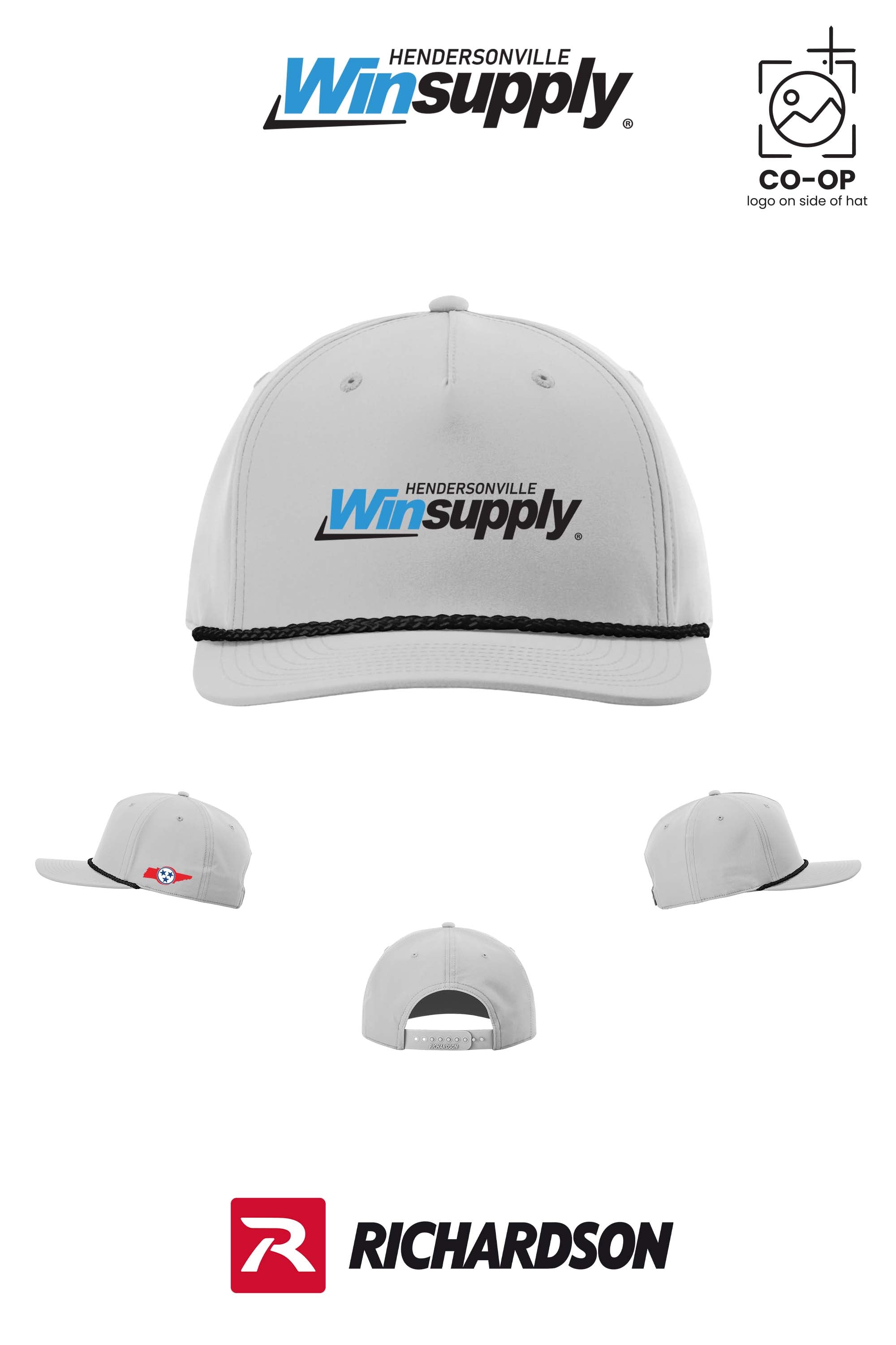 Richardson 258 Five-Panel Classic Rope Cap - Winsupply of Hendersonville