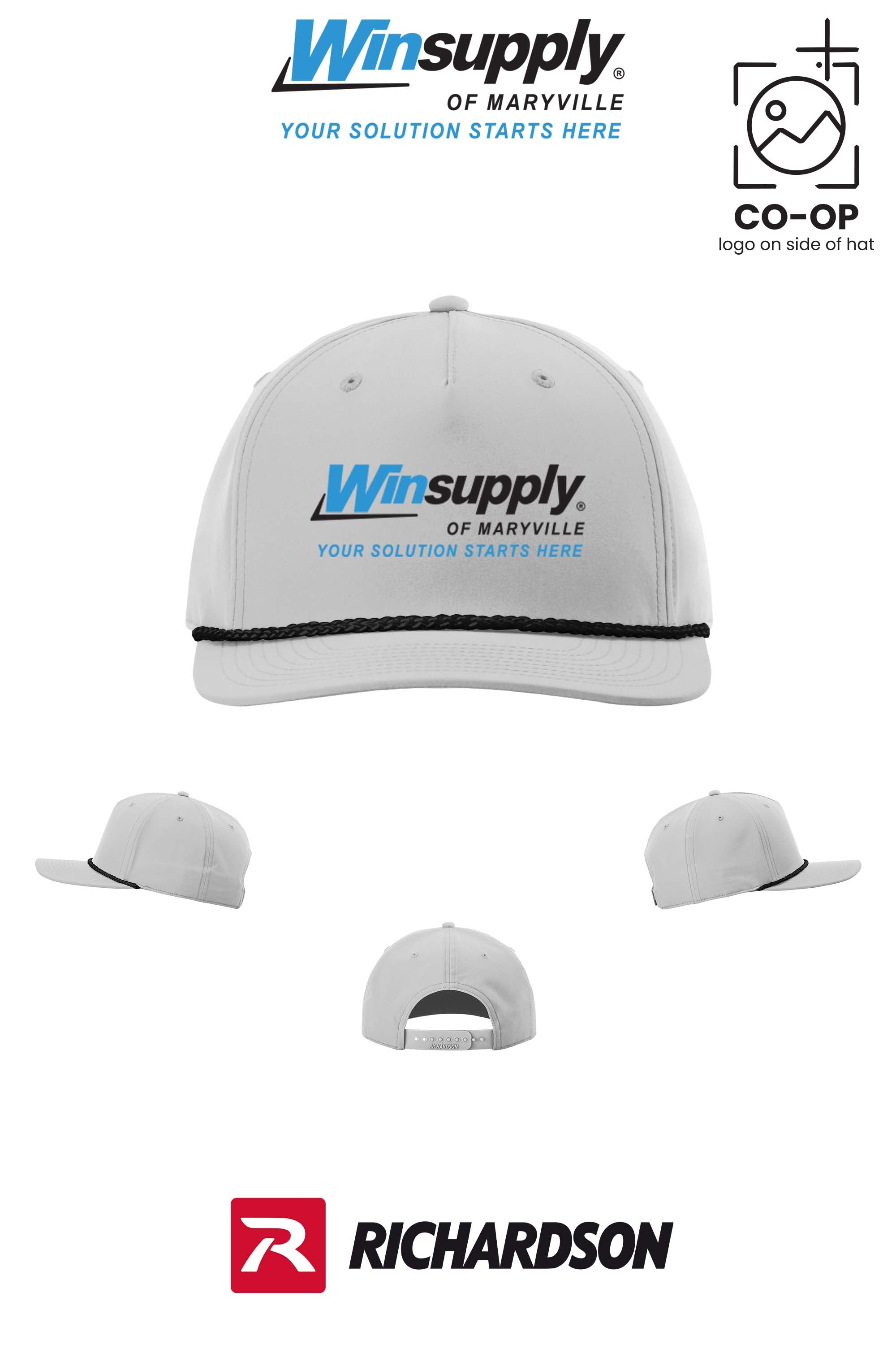 Richardson 258 Five-Panel Classic Rope Cap - Winsupply of Maryville