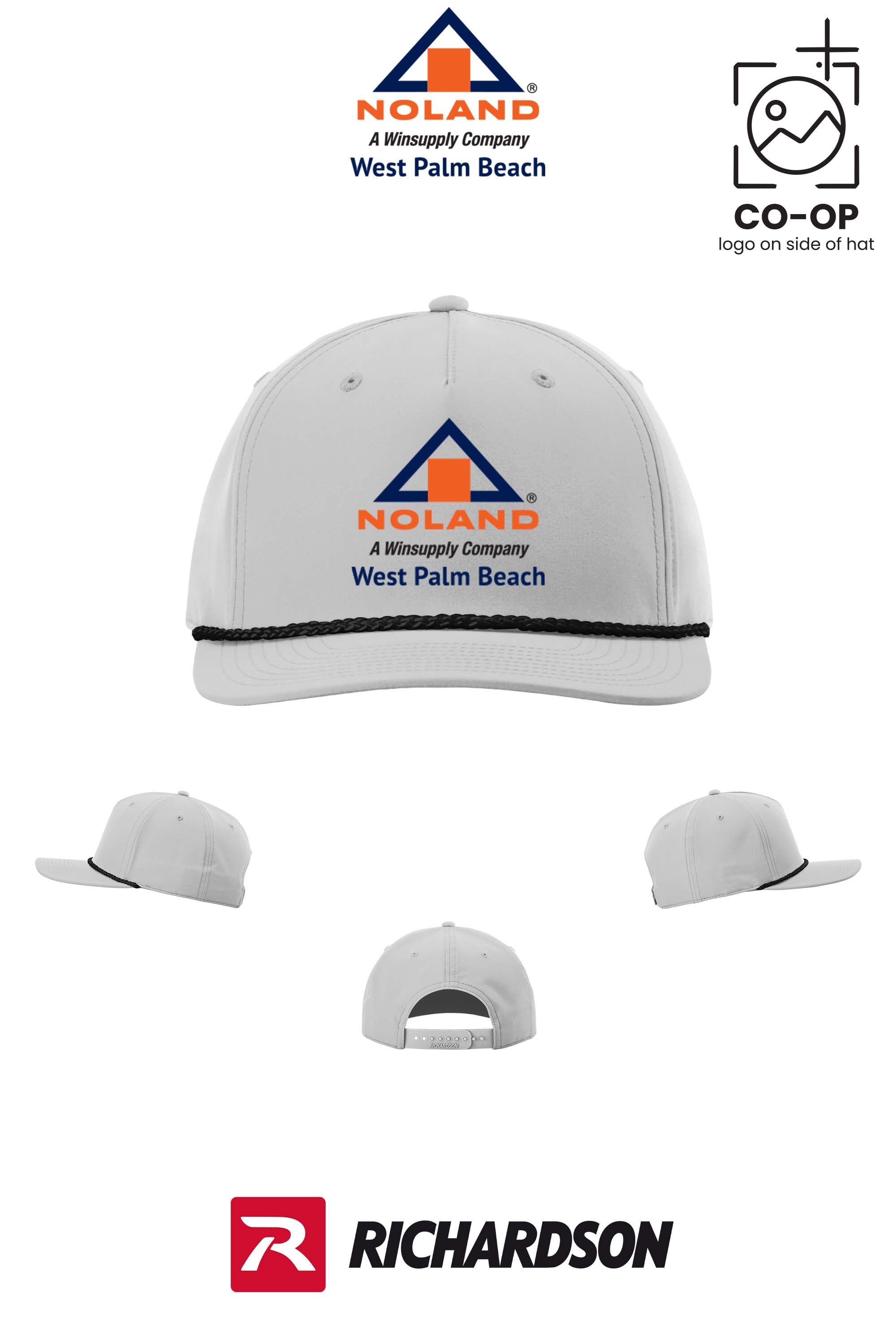 Richardson 258 Five-Panel Classic Rope Cap - Noland West Palm Beach