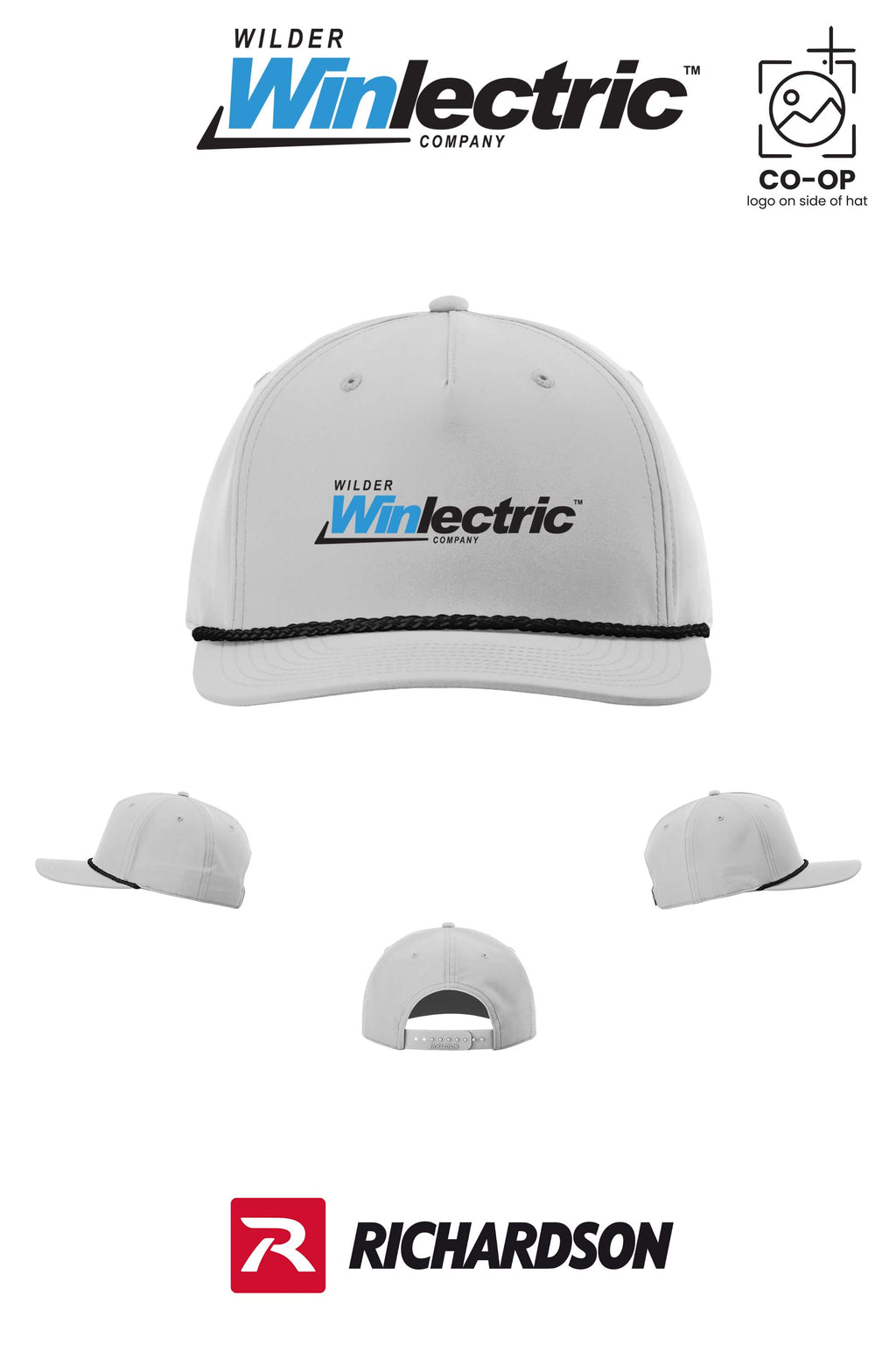 Richardson 258 Five-Panel Classic Rope Cap - Wilder Winlectric