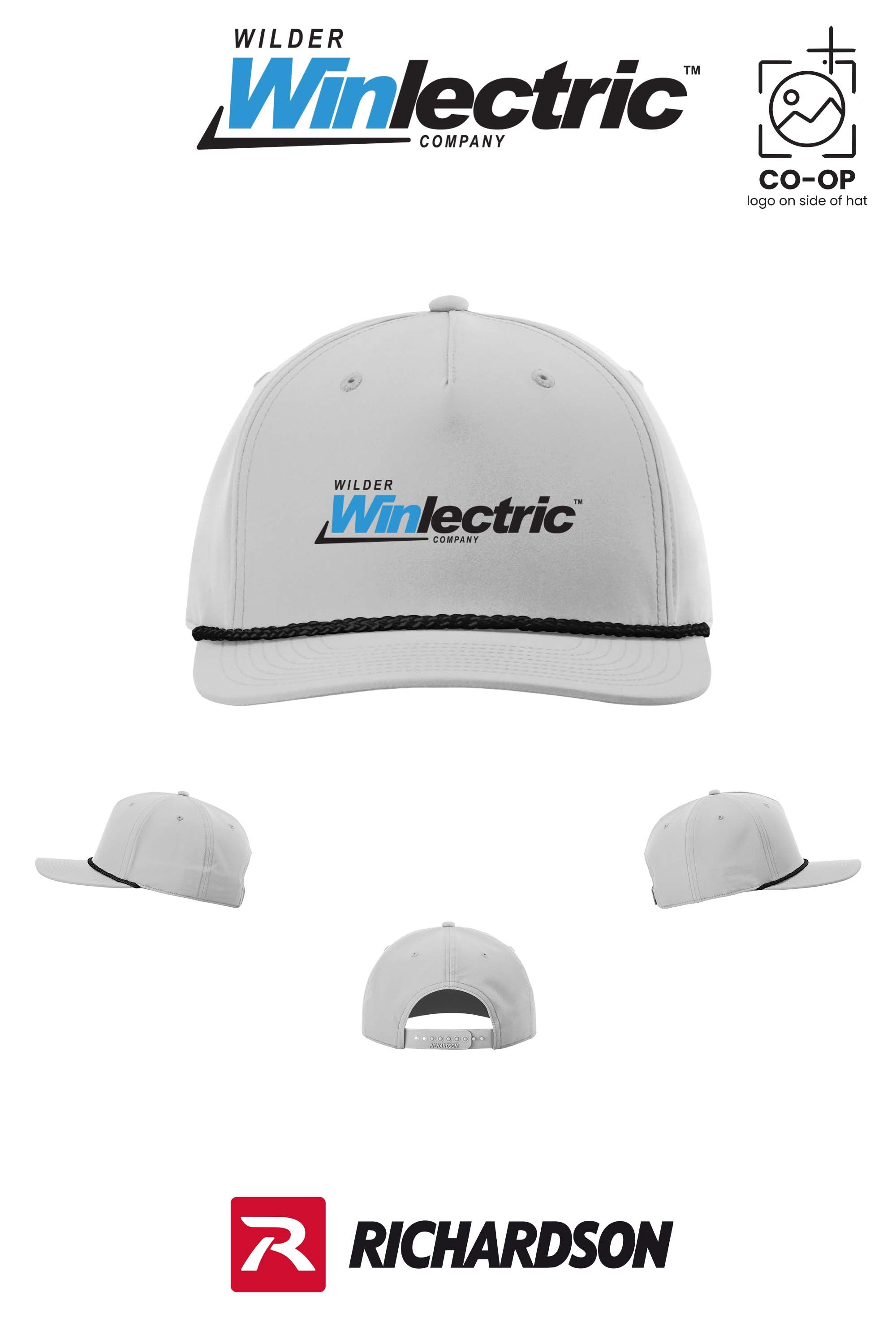 Richardson 258 Five-Panel Classic Rope Cap - Wilder Winlectric