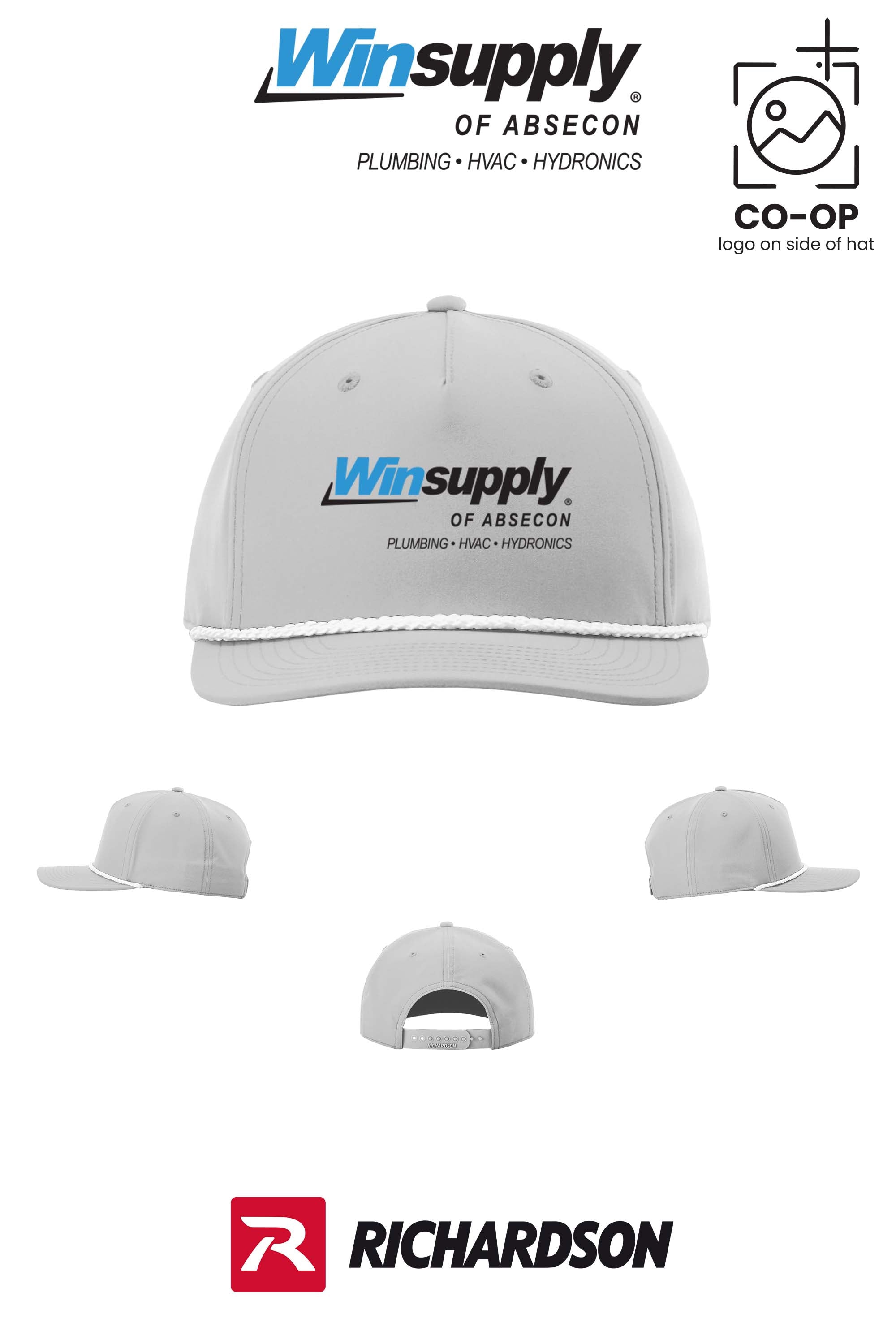 Richardson 258 Five-Panel Classic Rope Cap - Winsupply of Absecon