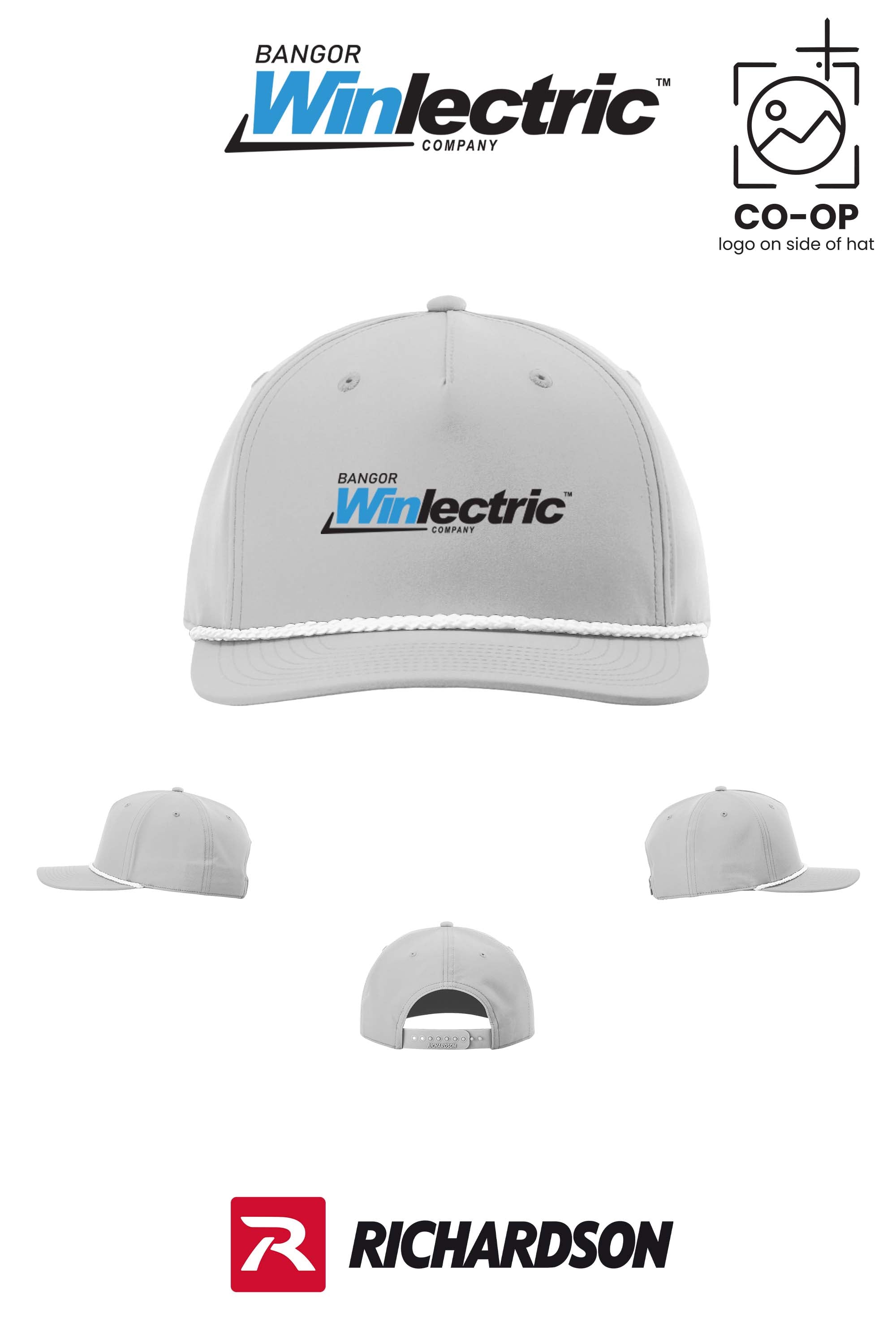 Richardson 258 Five-Panel Classic Rope Cap - Winlectric Bangor