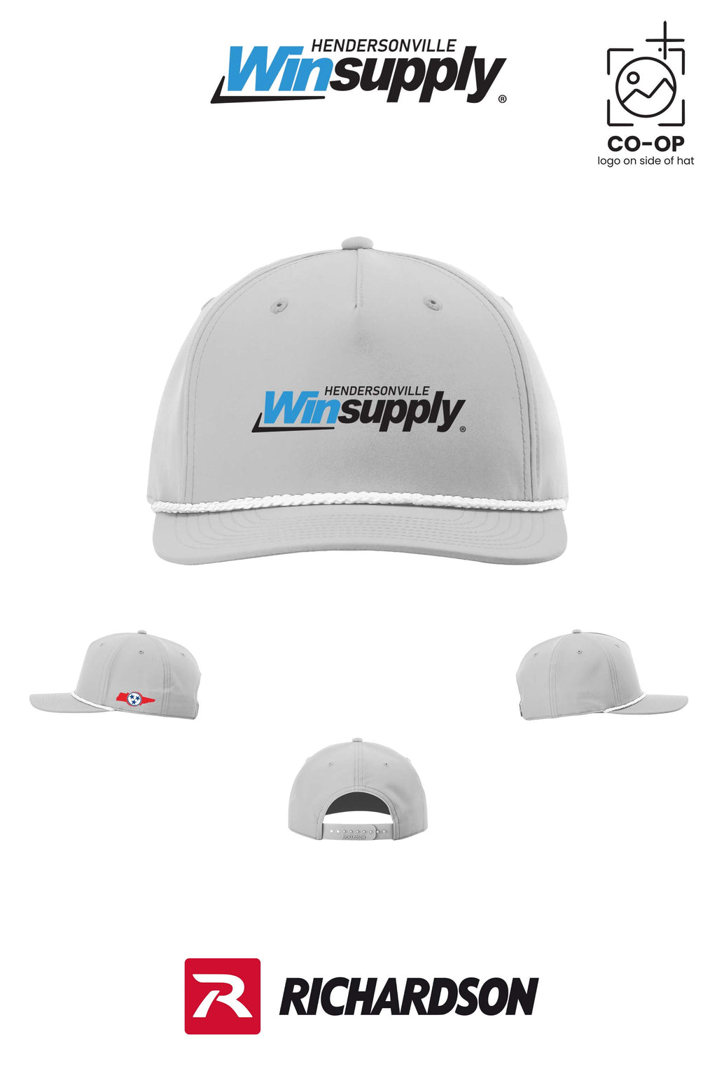 Richardson 258 Five-Panel Classic Rope Cap - Winsupply of Hendersonville