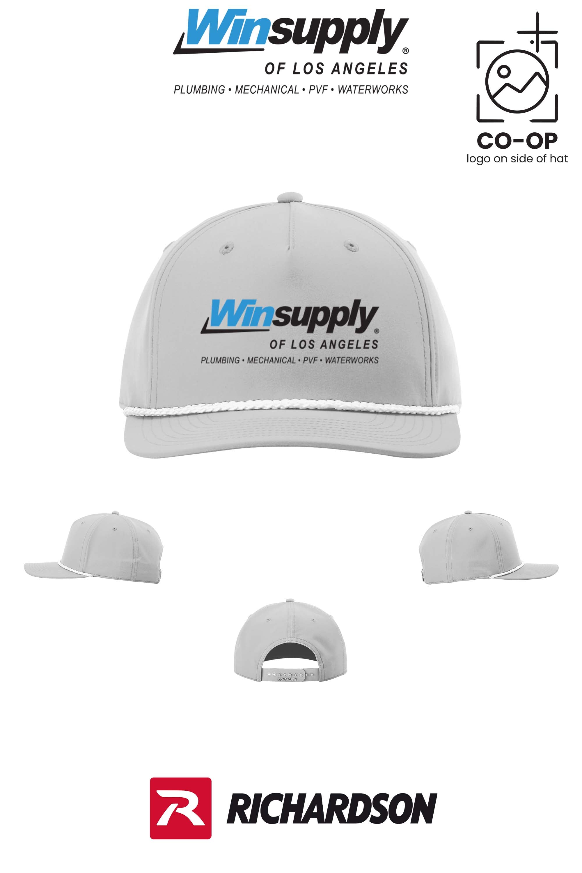 Richardson 258 Five-Panel Classic Rope Cap - Winsupply of Los Angeles