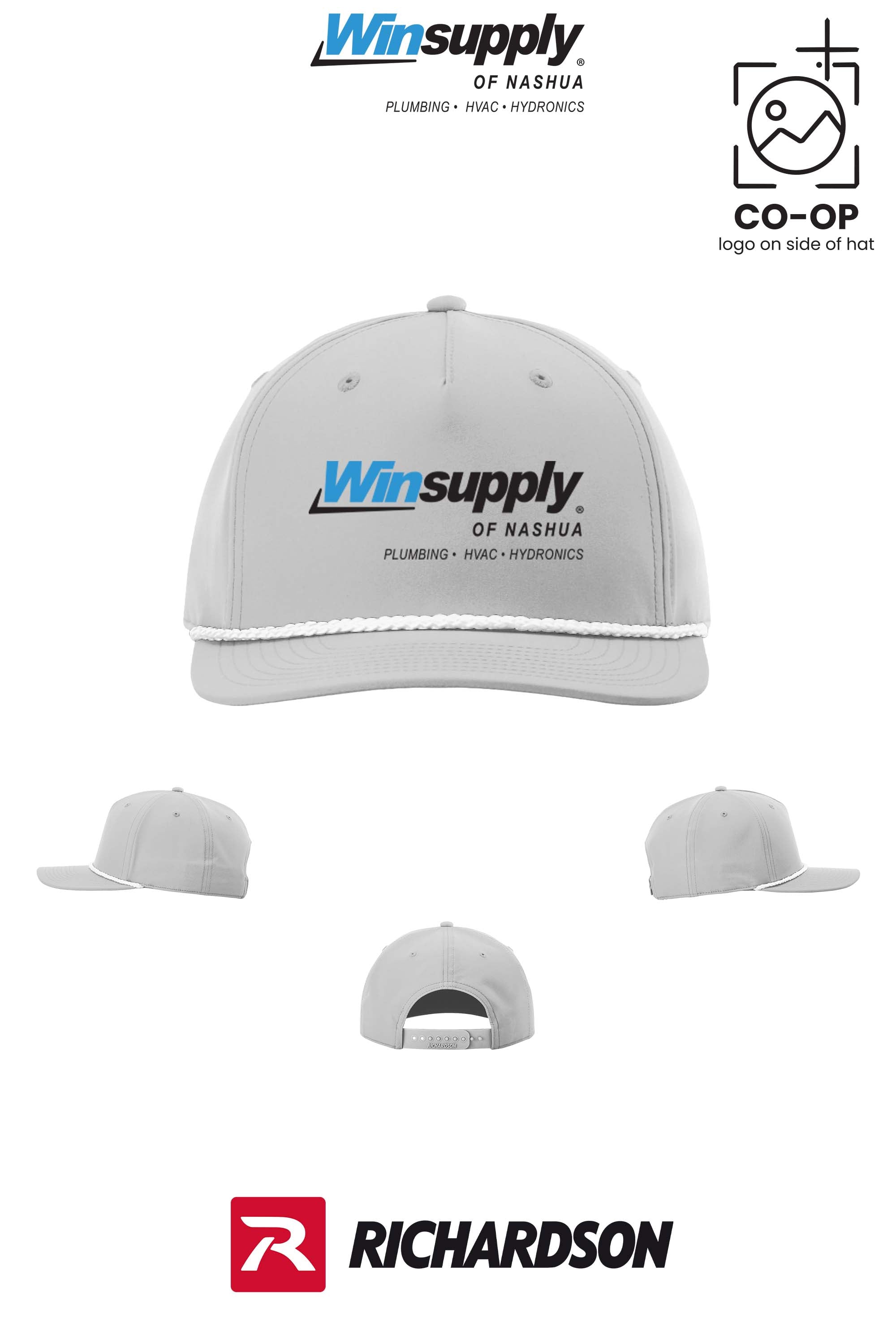 Richardson 258 Five-Panel Classic Rope Cap - Winsupply of Nashua