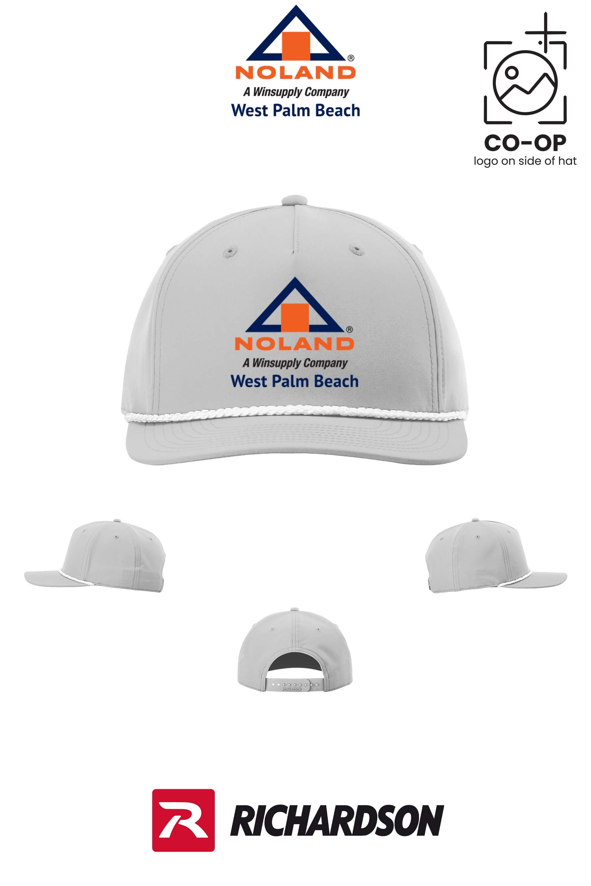 Richardson 258 Five-Panel Classic Rope Cap - Noland West Palm Beach