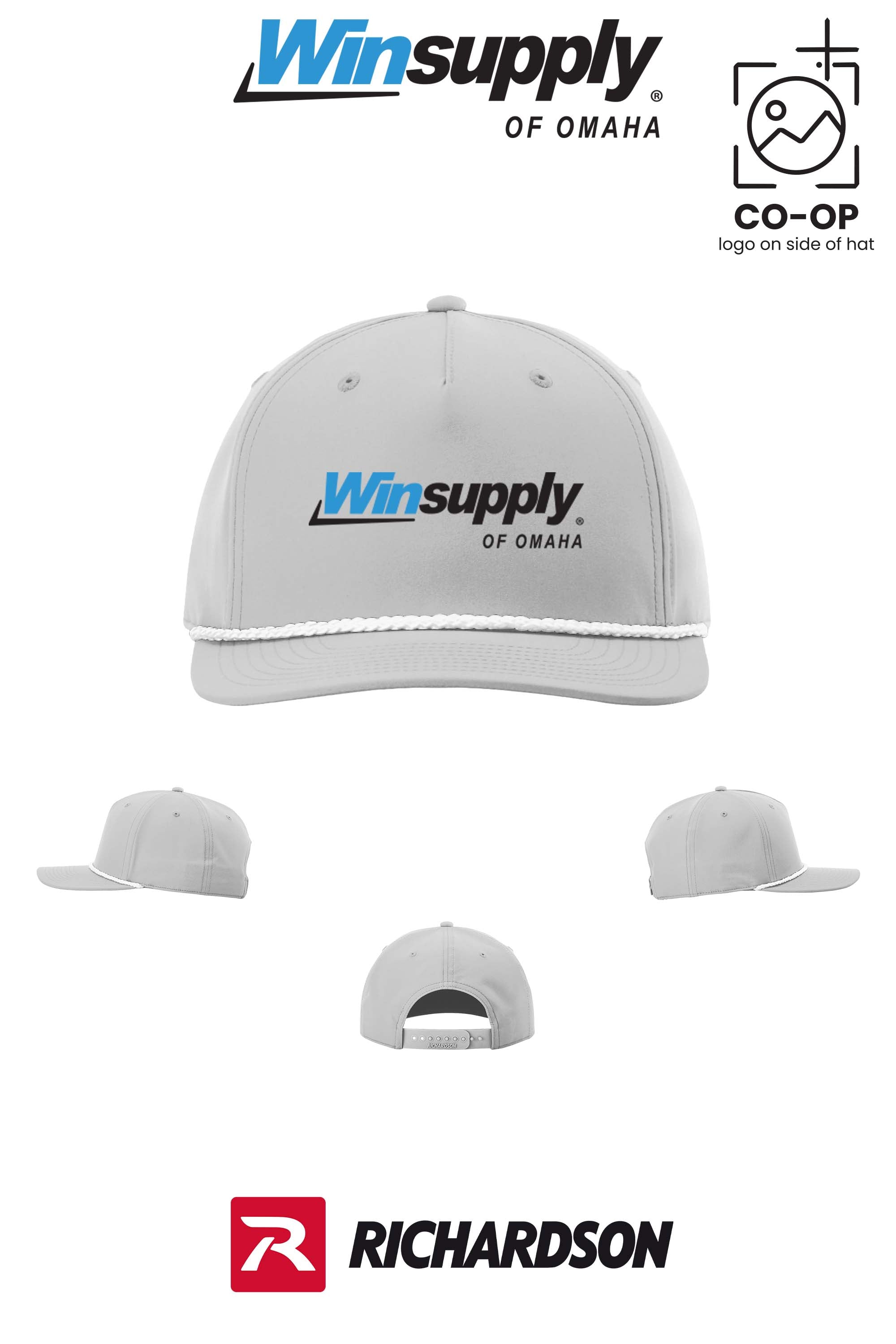 Richardson 258 Five-Panel Classic Rope Cap - Winsupply of Omaha
