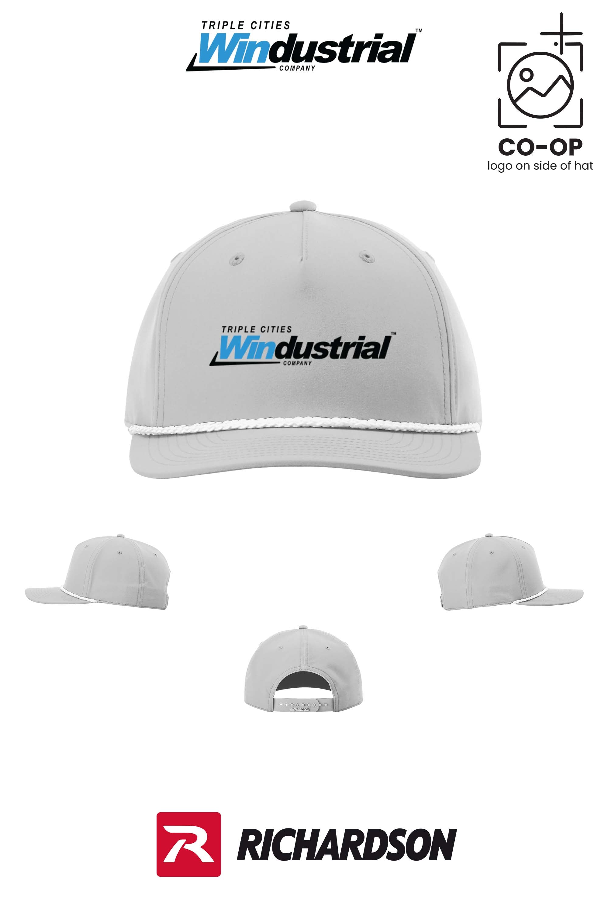 Richardson 258 Five-Panel Classic Rope Cap - Windustrial Triple Cities