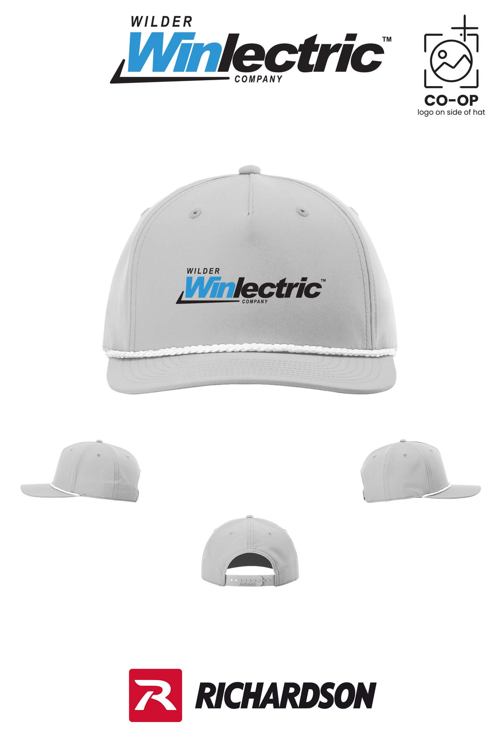 Richardson 258 Five-Panel Classic Rope Cap - Wilder Winlectric