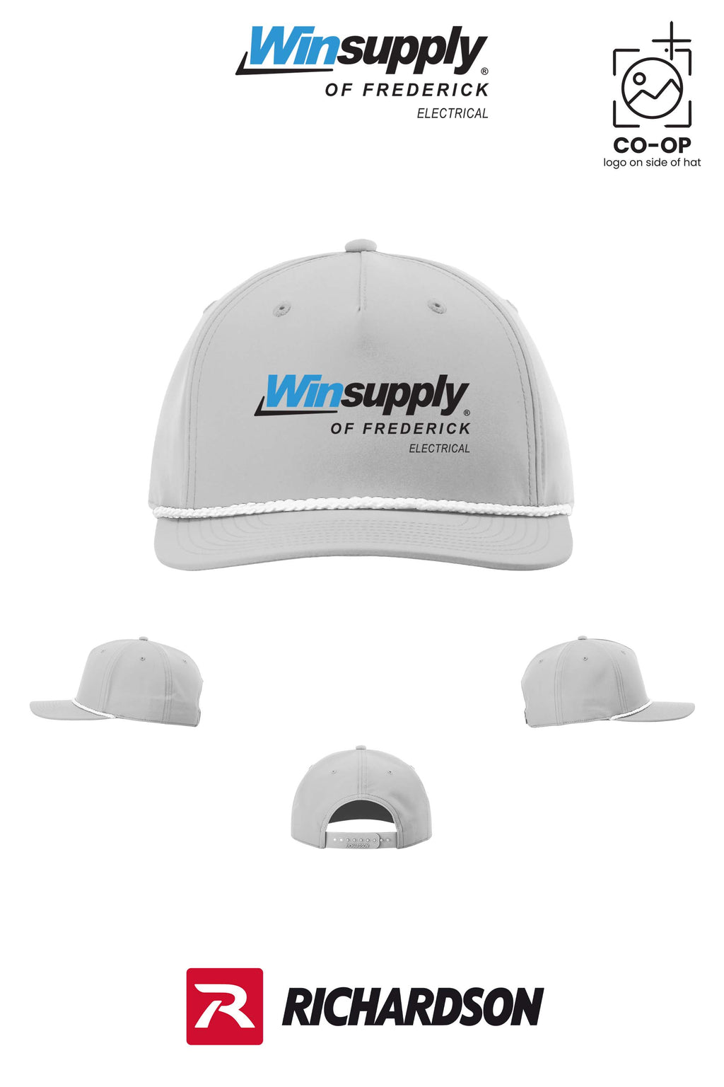 Richardson 258 Five-Panel Classic Rope Cap - Winsupply of Frederick