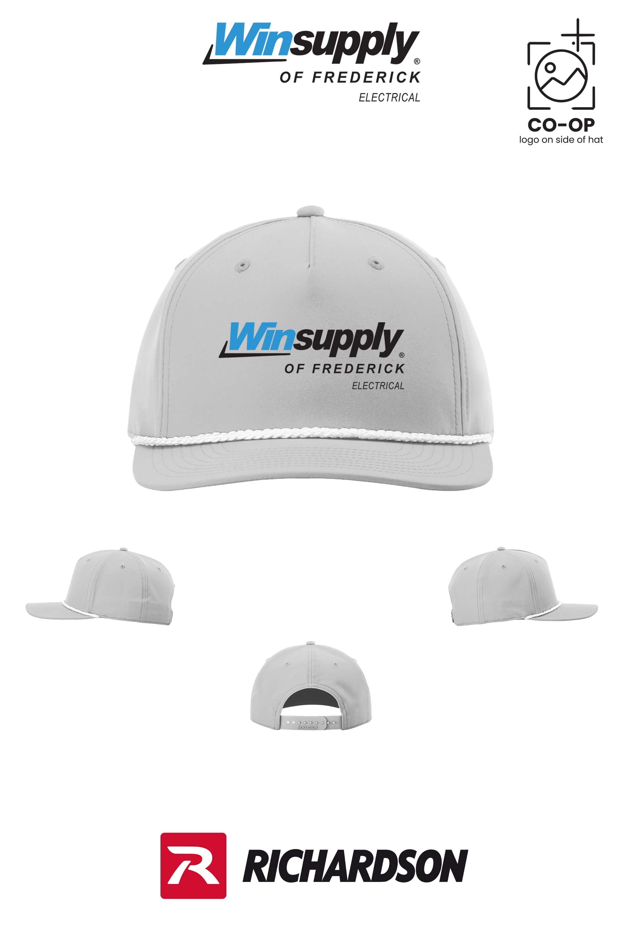 Richardson 258 Five-Panel Classic Rope Cap - Winsupply of Frederick