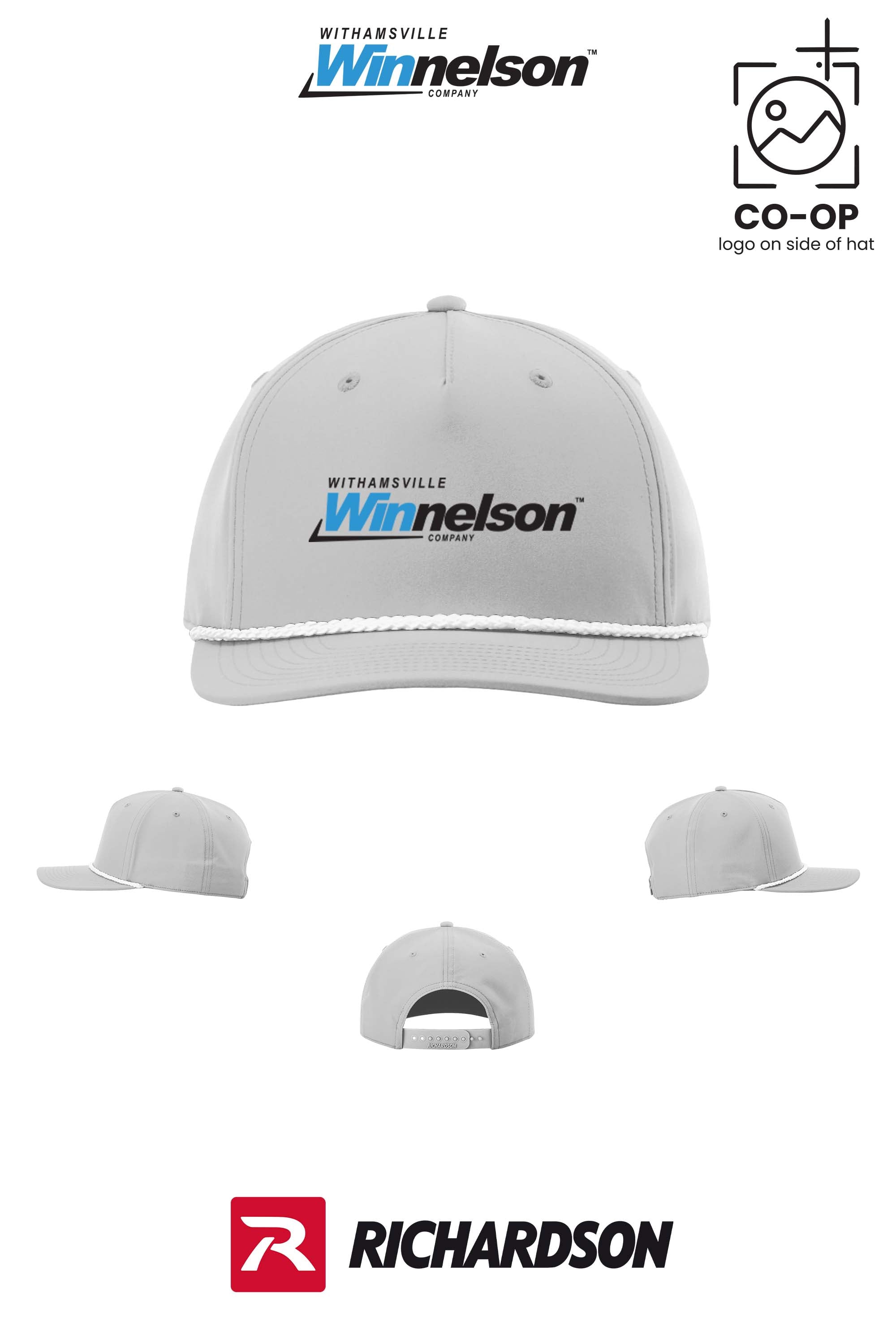 Richardson 258 Five-Panel Classic Rope Cap - Withamsville Winnelson