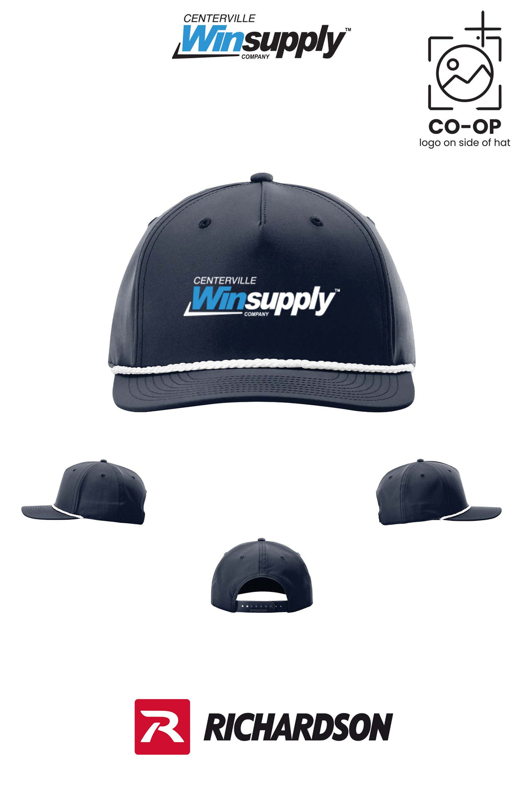 Richardson 258 Five-Panel Classic Rope Cap - Winsupply Centerville OH