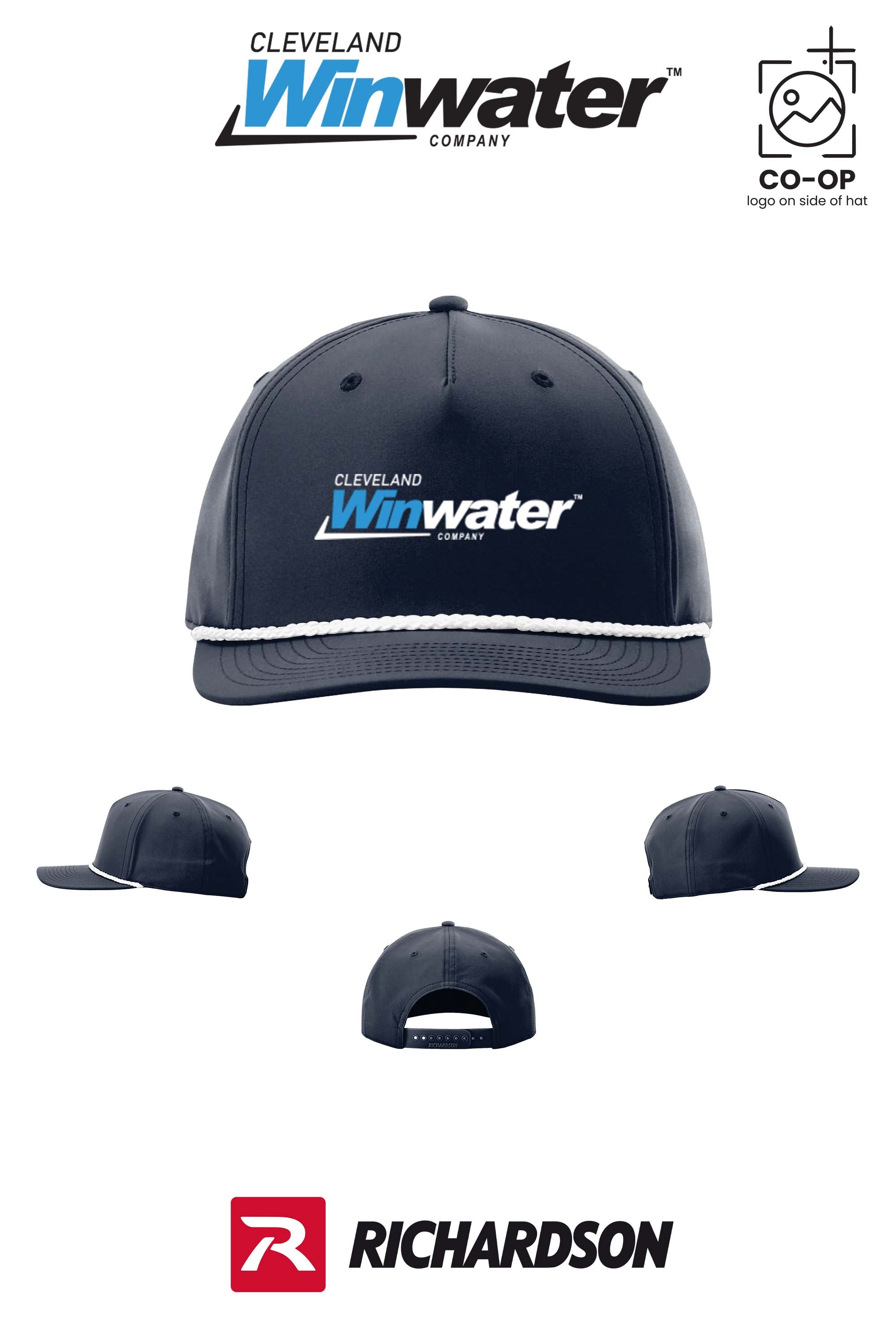 Richardson 258 Five-Panel Classic Rope Cap - Winwater of Cleveland