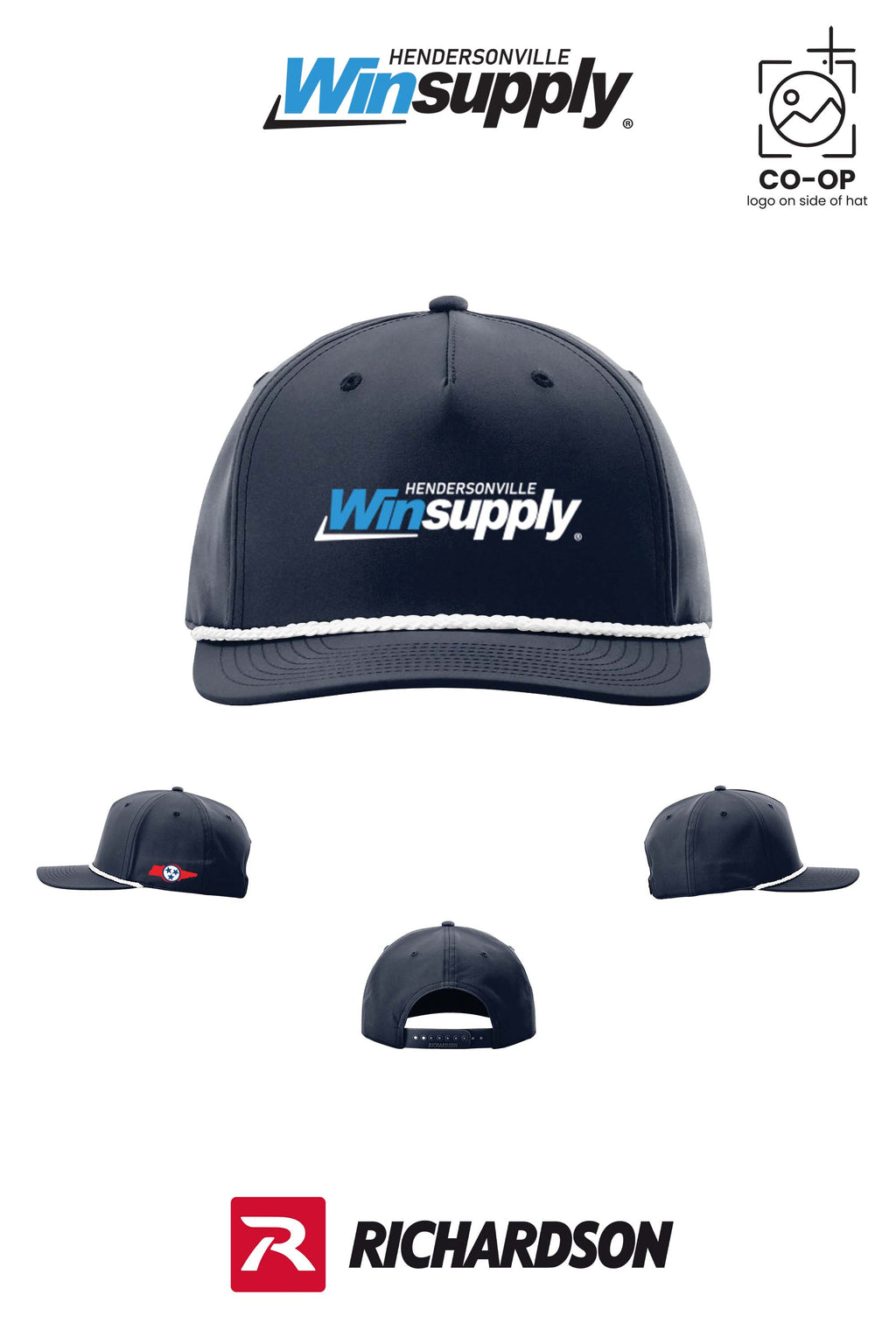 Richardson 258 Five-Panel Classic Rope Cap - Winsupply of Hendersonville