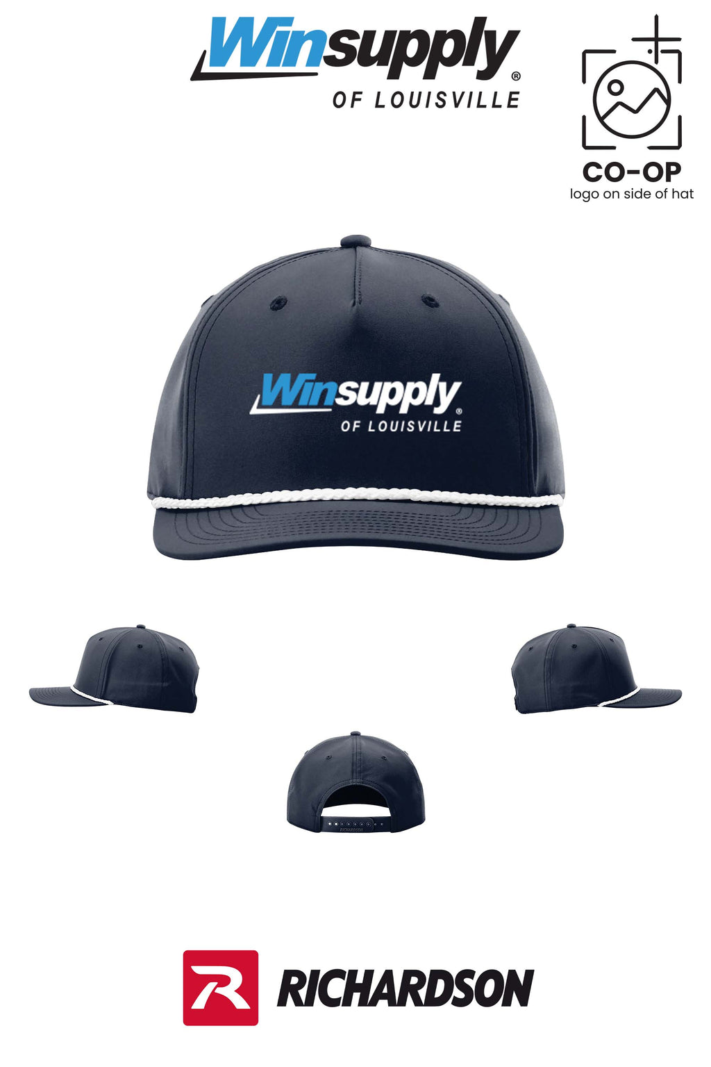 Richardson 258 Five-Panel Classic Rope Cap - Winsupply of Louisville KY