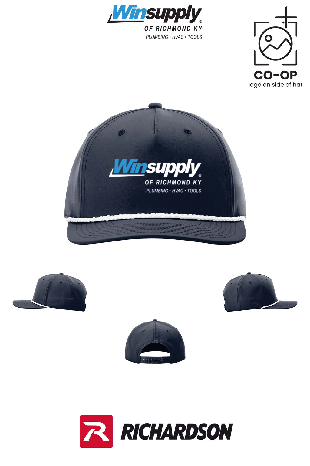 Richardson 258 Five-Panel Classic Rope Cap - Winsupply of Richmond KY