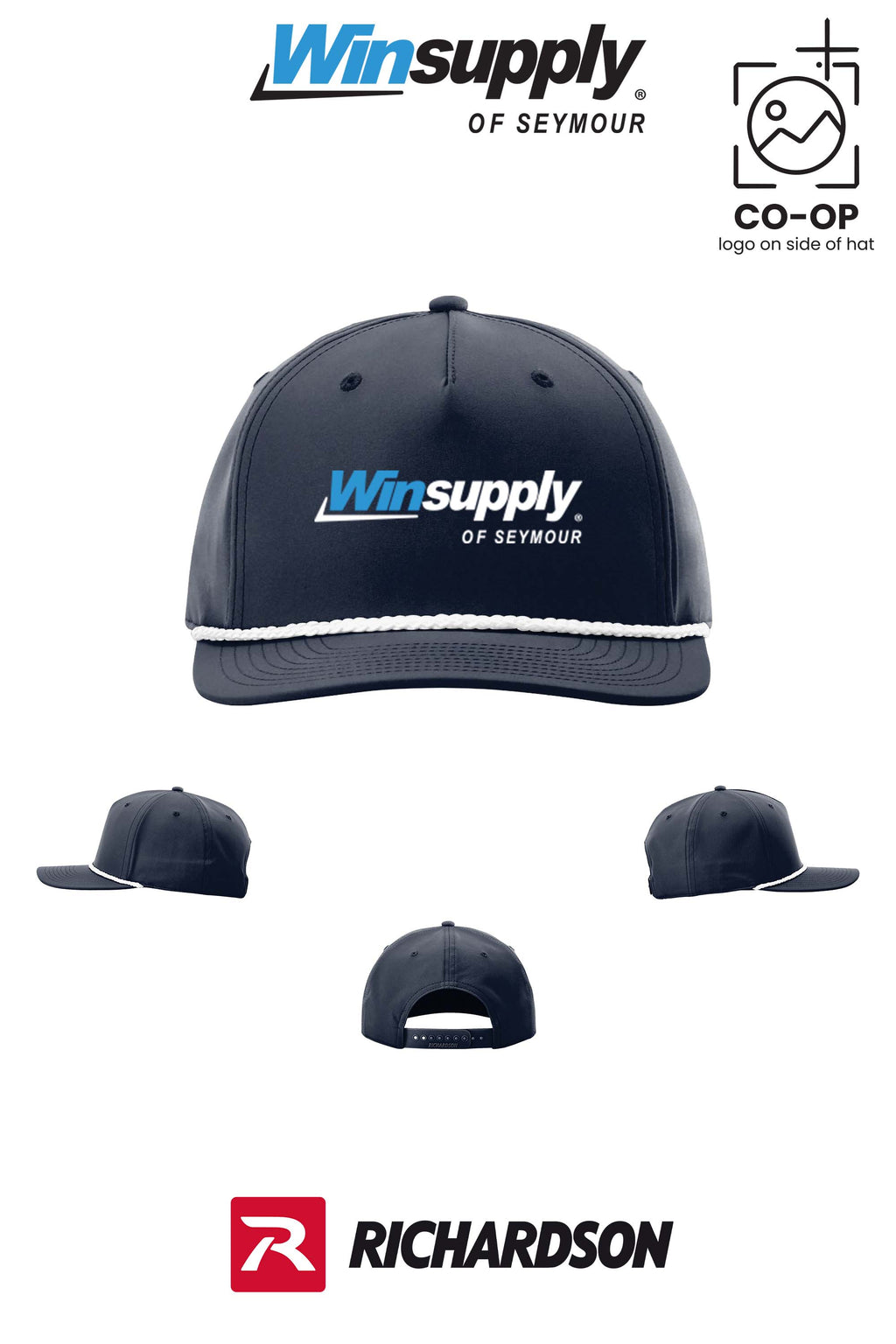 Richardson 258 Five-Panel Classic Rope Cap - Winsupply of Seymour IN