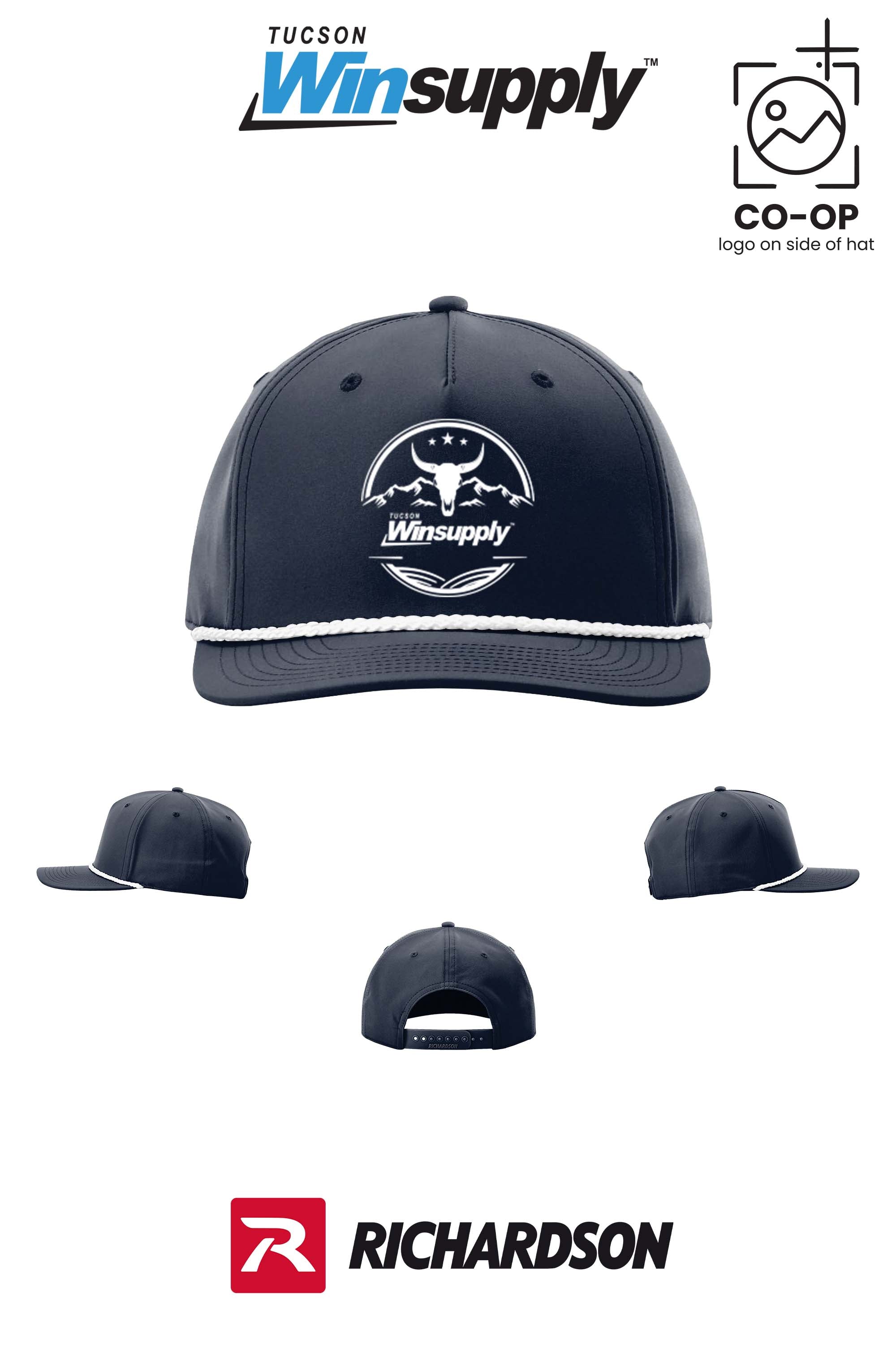 Richardson 258 Five-Panel Classic Rope Cap - Winsupply Tucson AZ