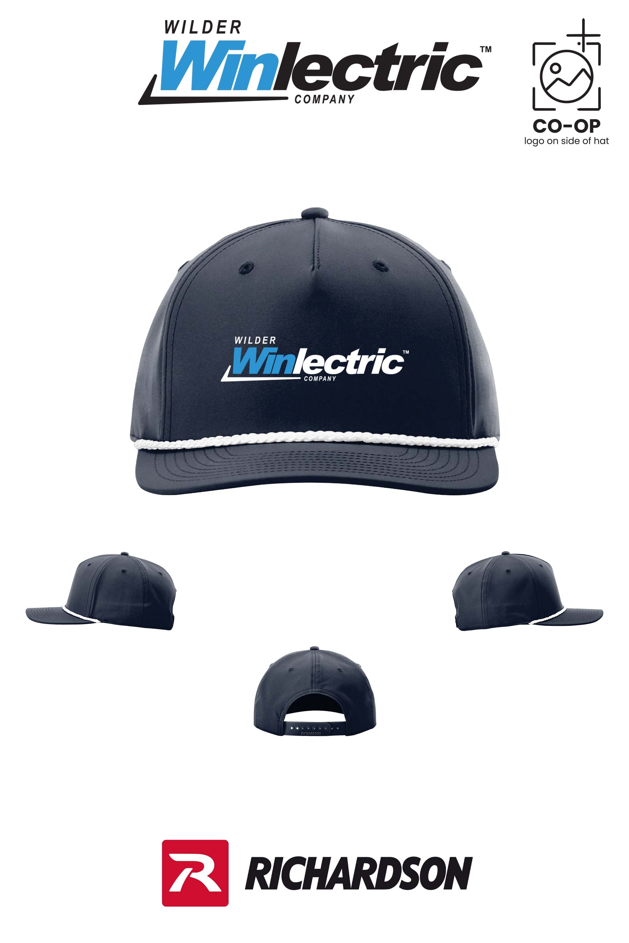 Richardson 258 Five-Panel Classic Rope Cap - Wilder Winlectric