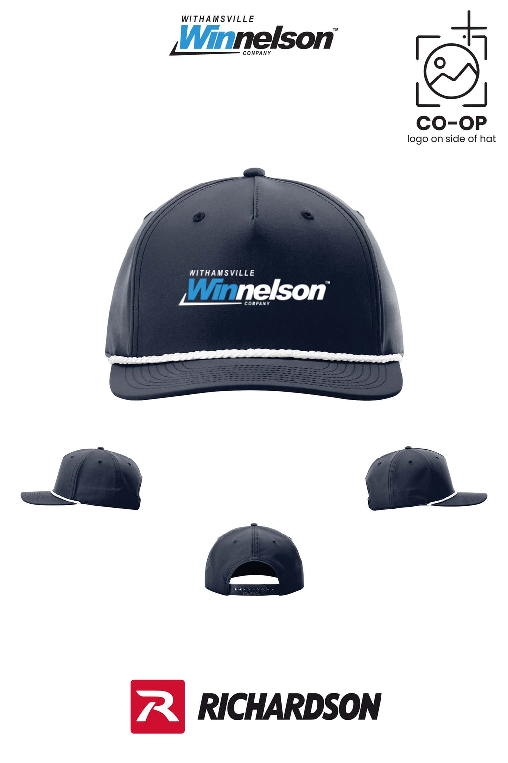Richardson 258 Five-Panel Classic Rope Cap - Withamsville Winnelson