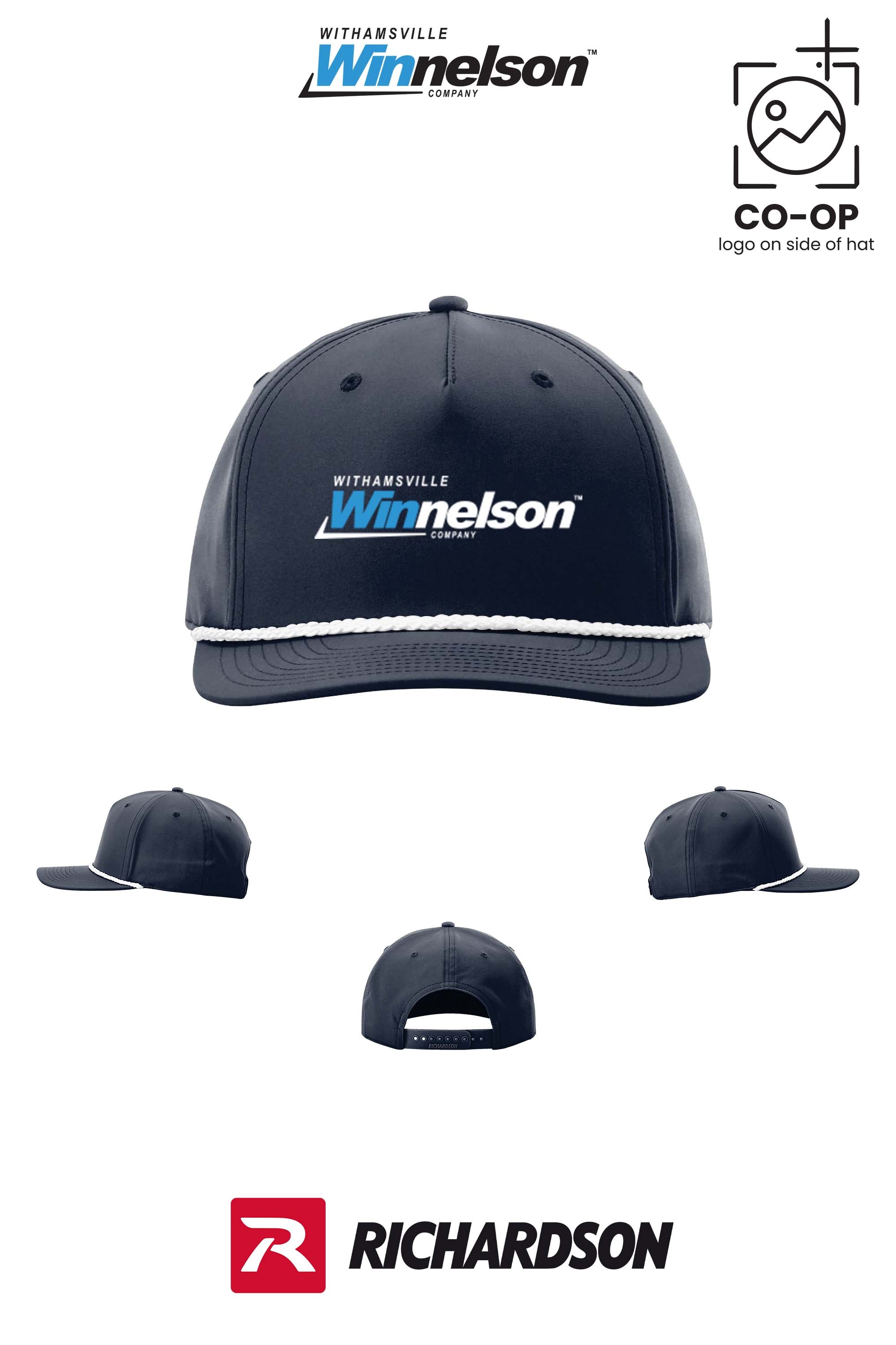 Richardson 258 Five-Panel Classic Rope Cap - Withamsville Winnelson
