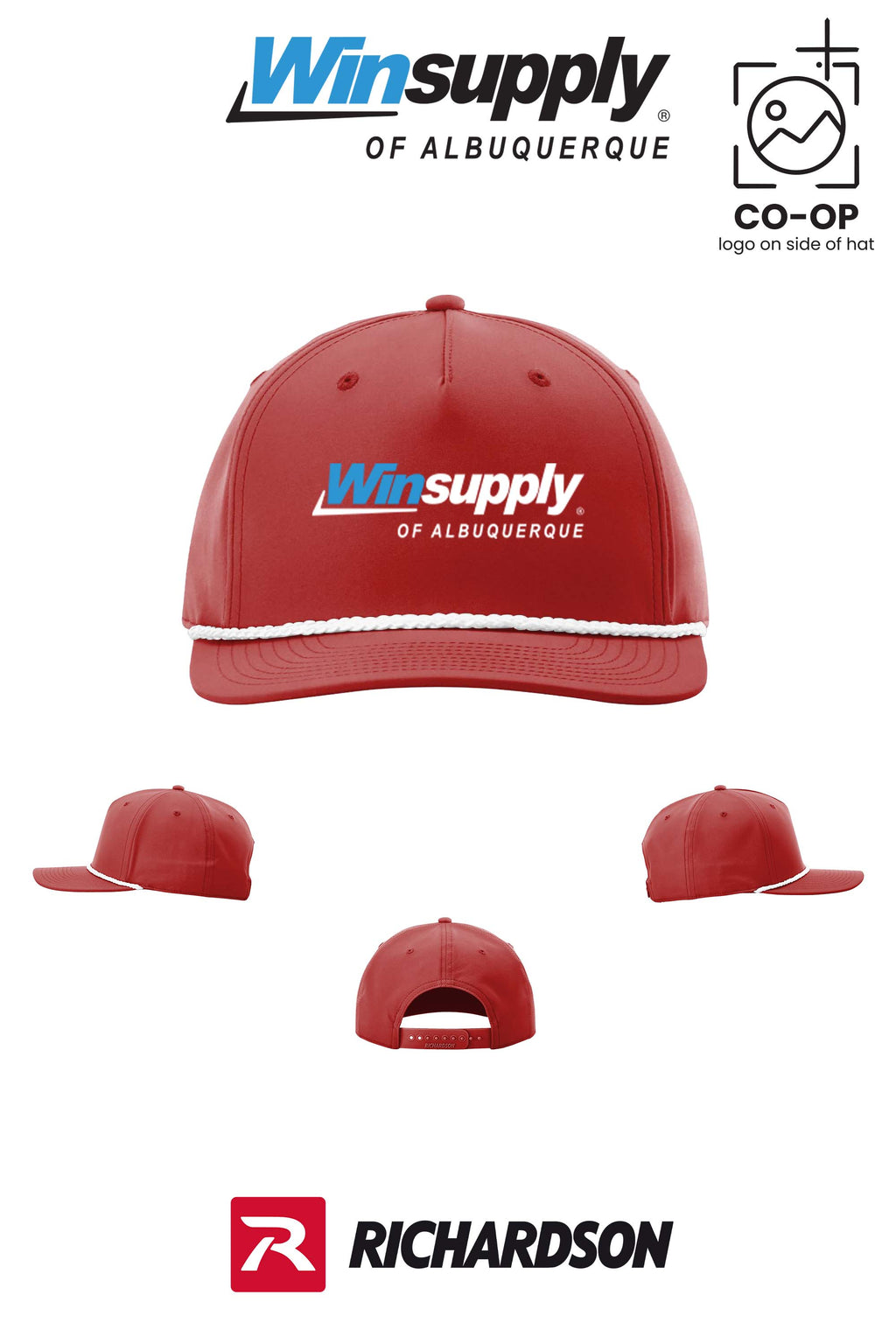 Richardson 258 Five-Panel Classic Rope Cap - Winsupply of Albuquerque