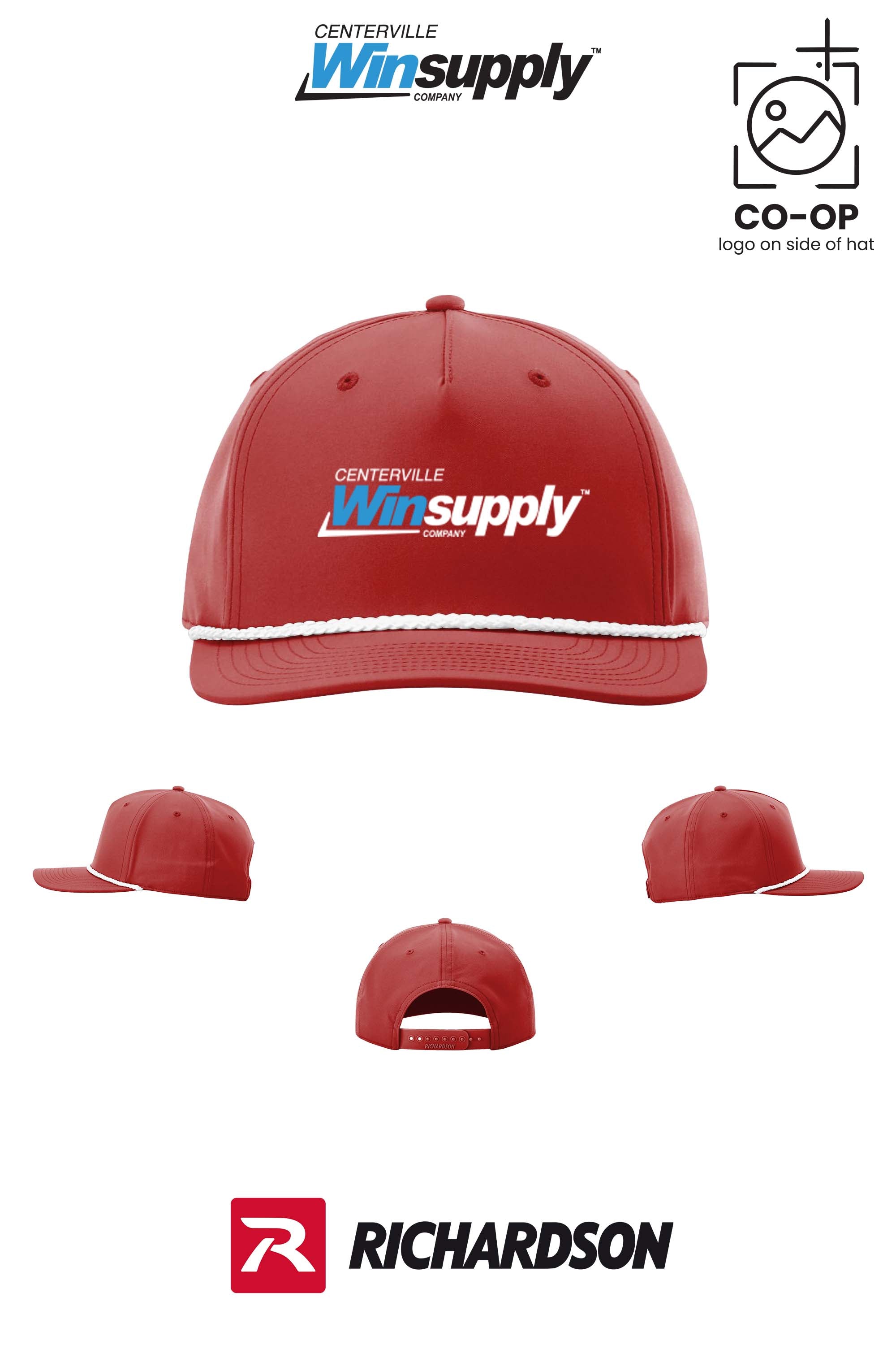 Richardson 258 Five-Panel Classic Rope Cap - Winsupply Centerville OH