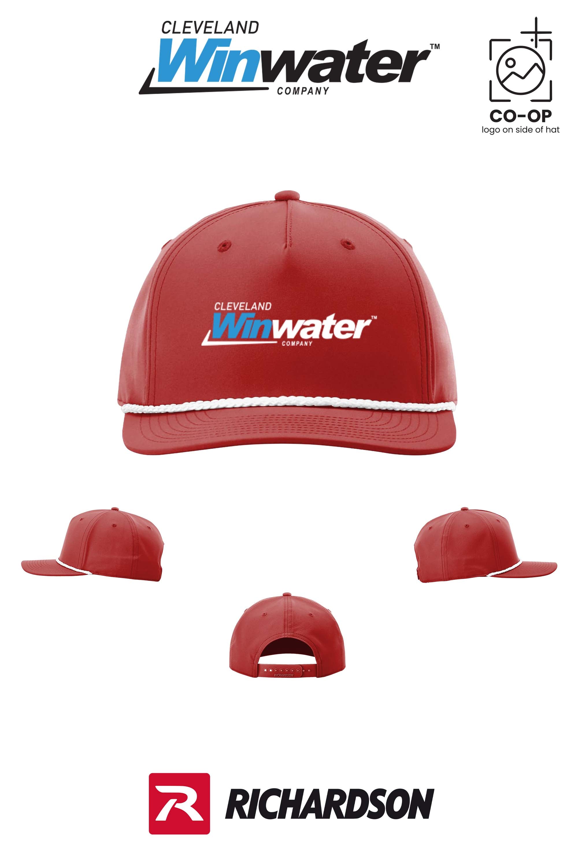 Richardson 258 Five-Panel Classic Rope Cap - Winwater of Cleveland